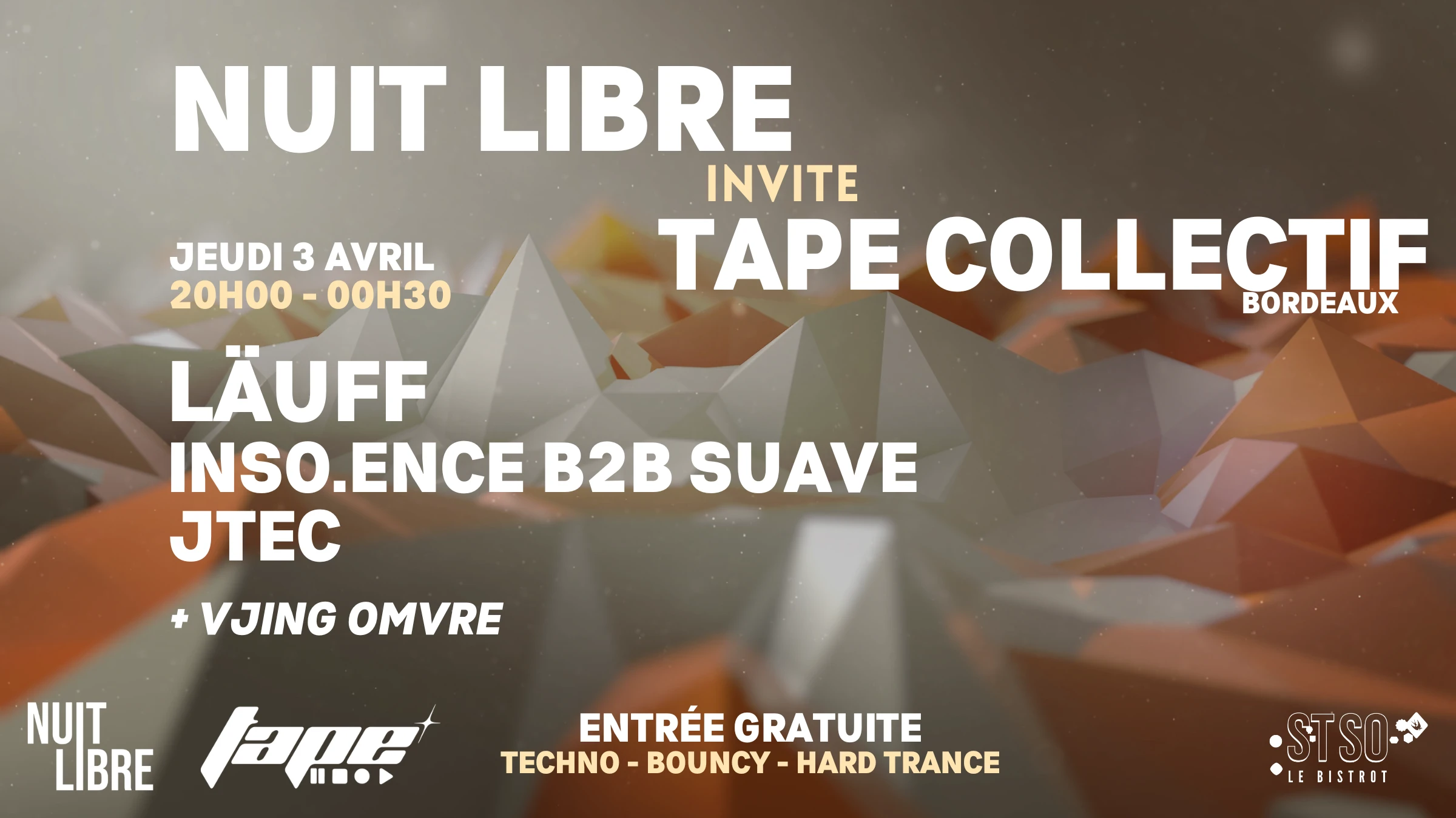 Nuit Libre Invite Läuff Avec Tape Collectif
