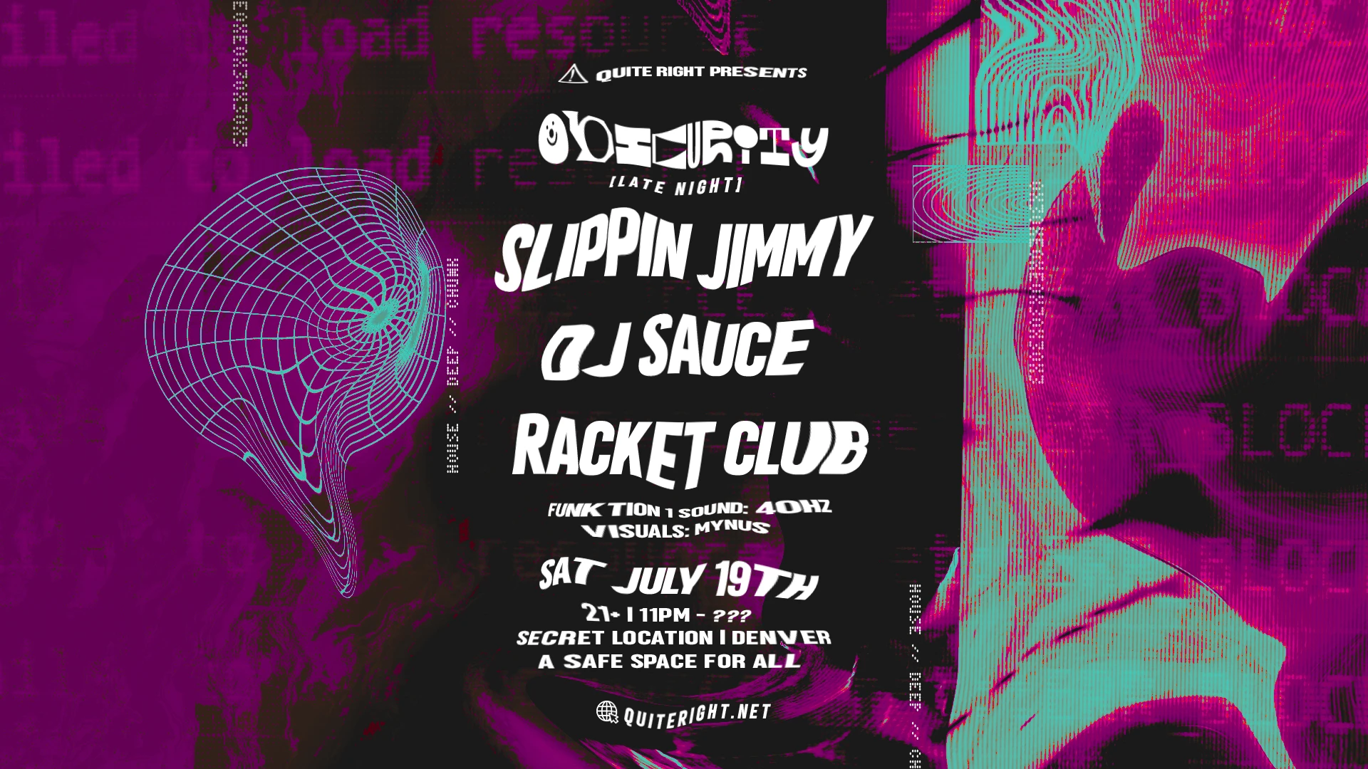Obscurity[19] W/ Slippin Jimmy, Dj Sauce, Racket Club