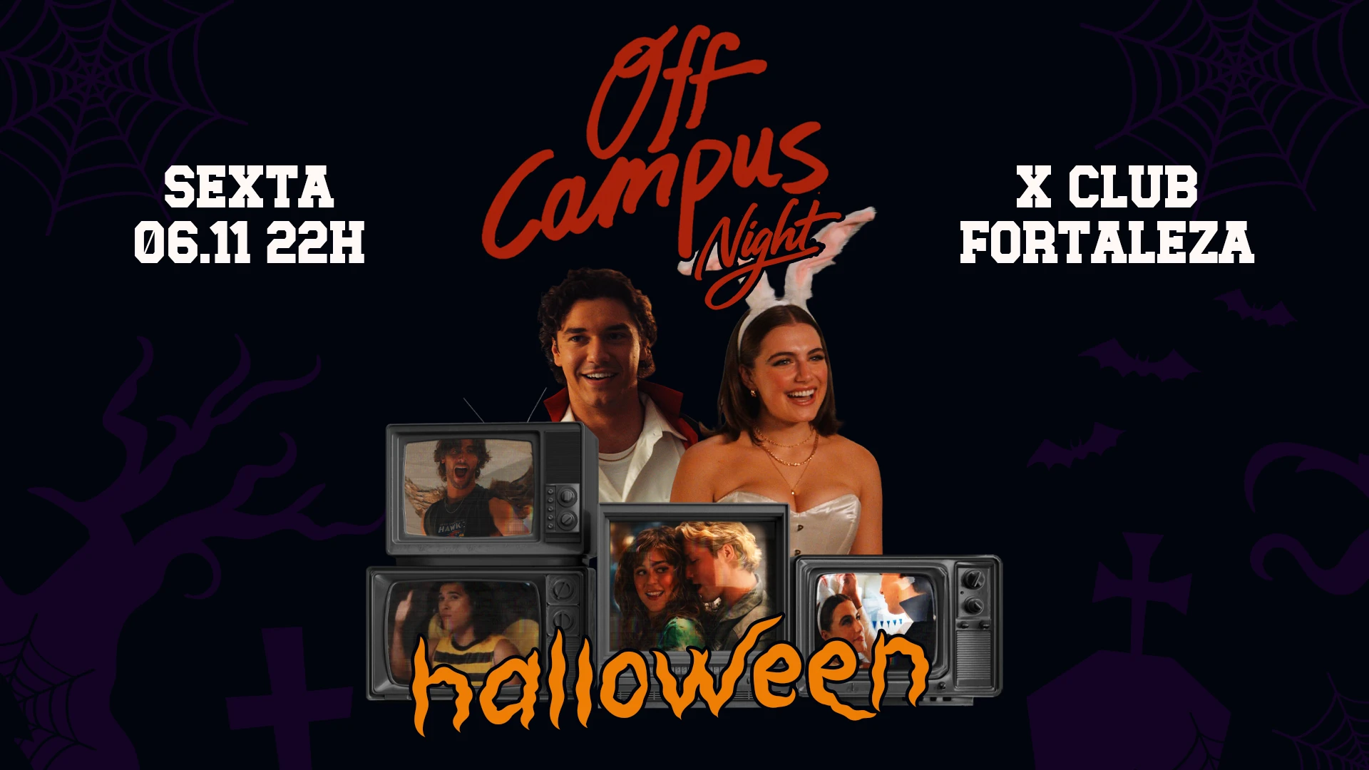 (Nova Data) Off Campus Night Halloween Em Fortaleza