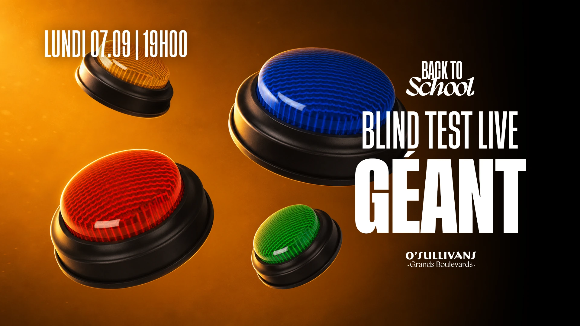 [Gratuit] Blind Test Live - Back To School 2026