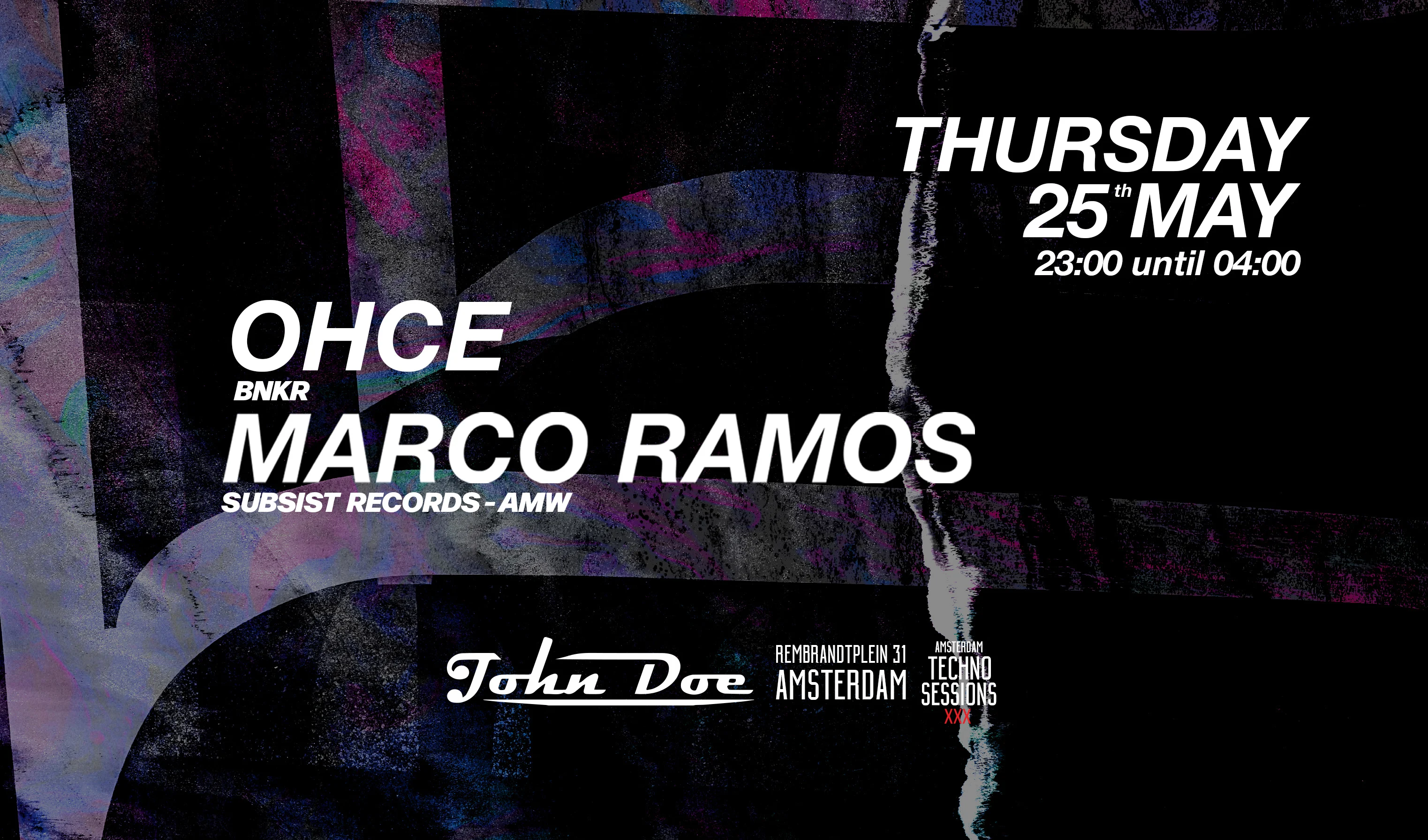 Amsterdam Techno Sessions With Ohce & Marco Ramos