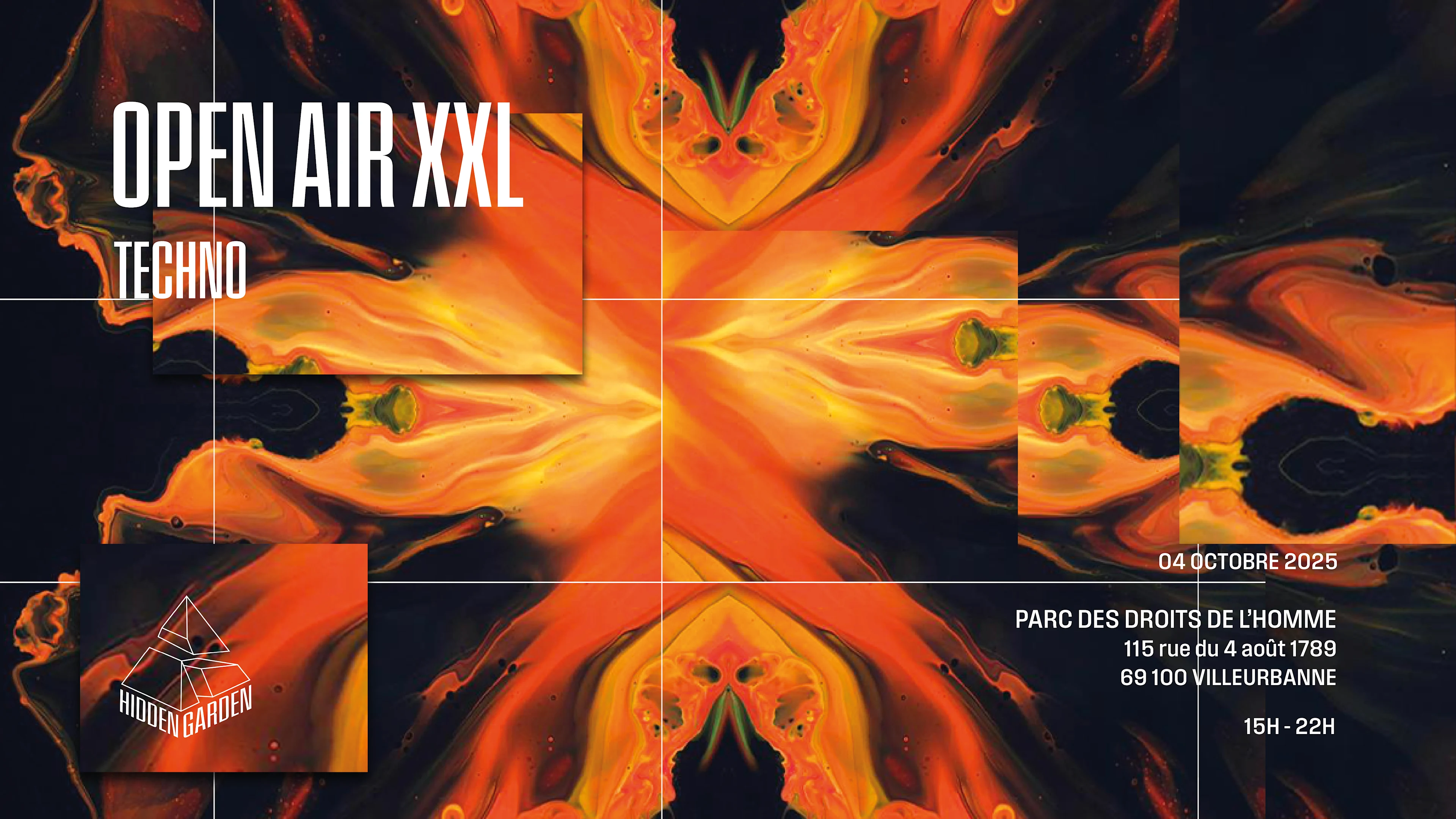 Open Air Xxl Techno - Hidden Garden - Villeurbanne - Gratuit