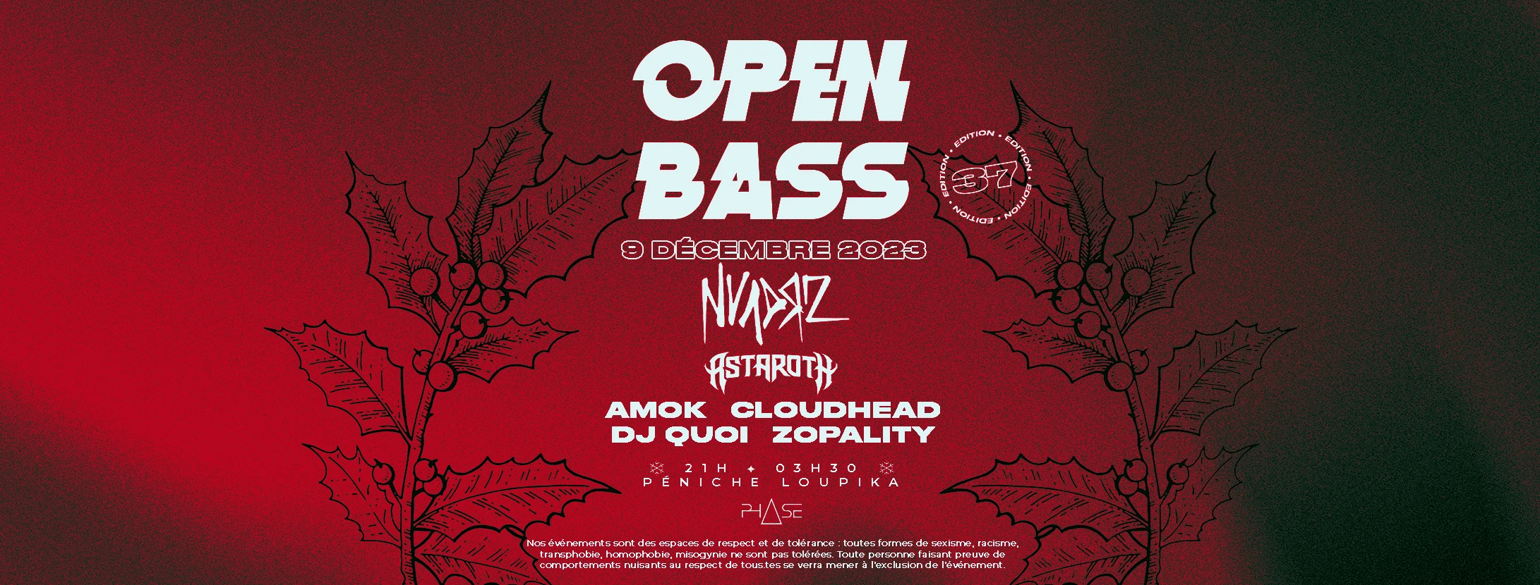 Open Bass #37 W/ Nvadrz, Astaroth & More