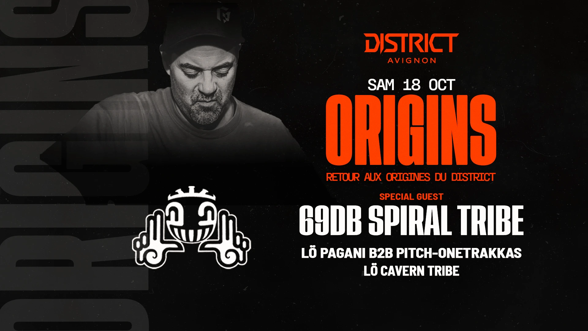 Origins (Black Room) : 69db Spiral Tribe - Lö Pagani