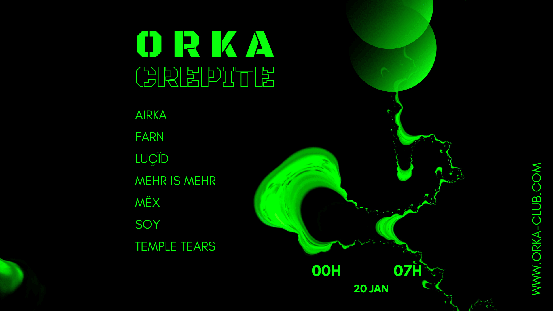 Orka Mit Crepite : Temple Tears / Mehr Is Mehr / Mëx