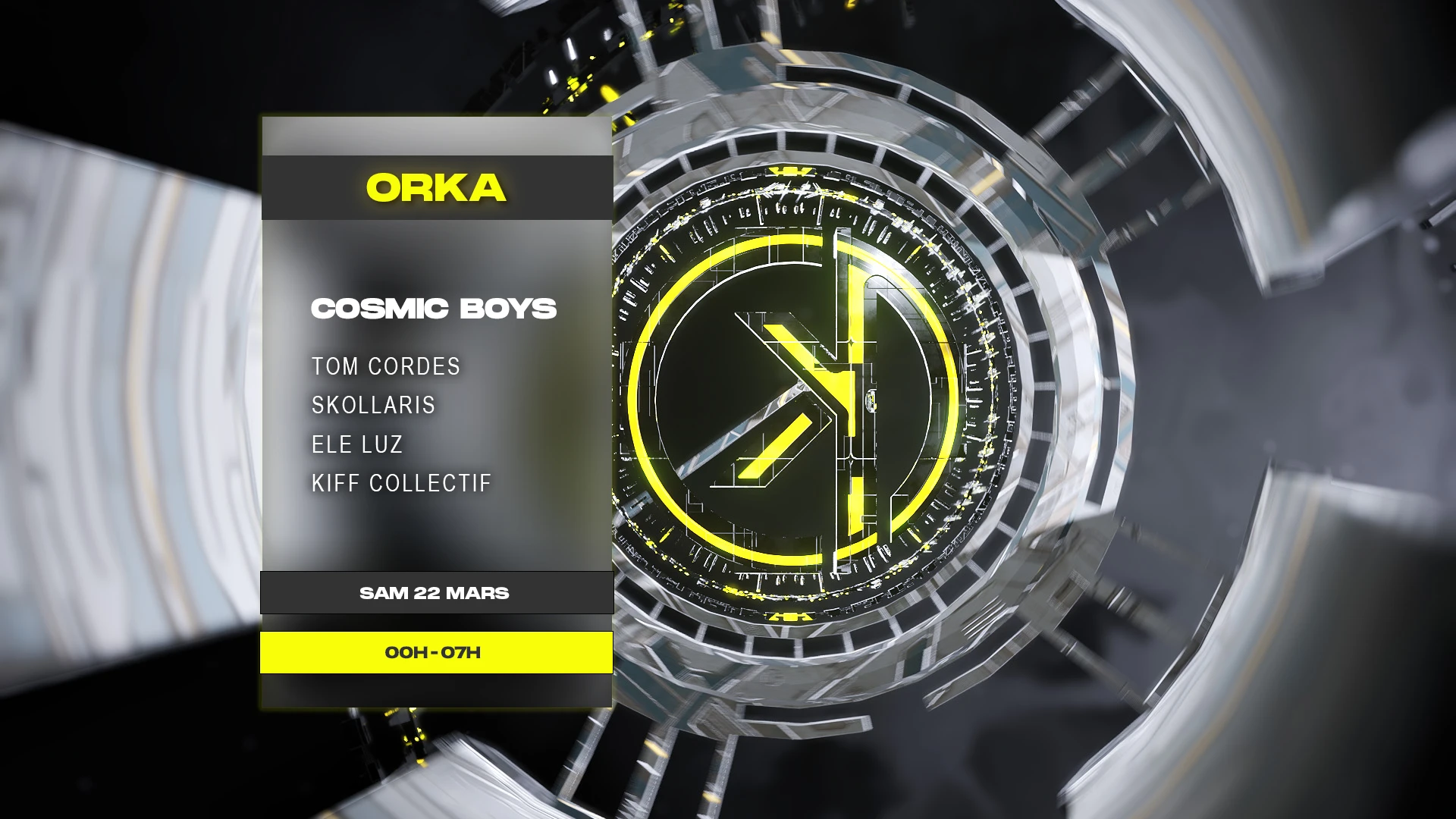 Orka X Cosmic Boys / Tom Cordes / Ele Luz / Skollaris
