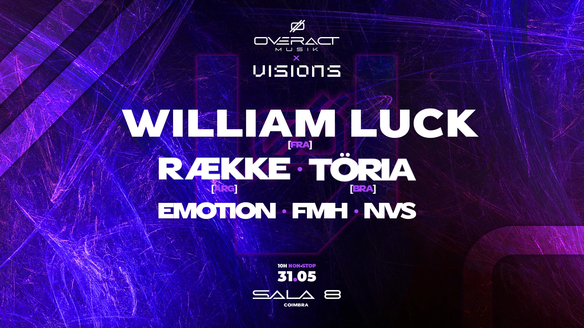Overact Musik X Visions, Sala 8, Coimbra