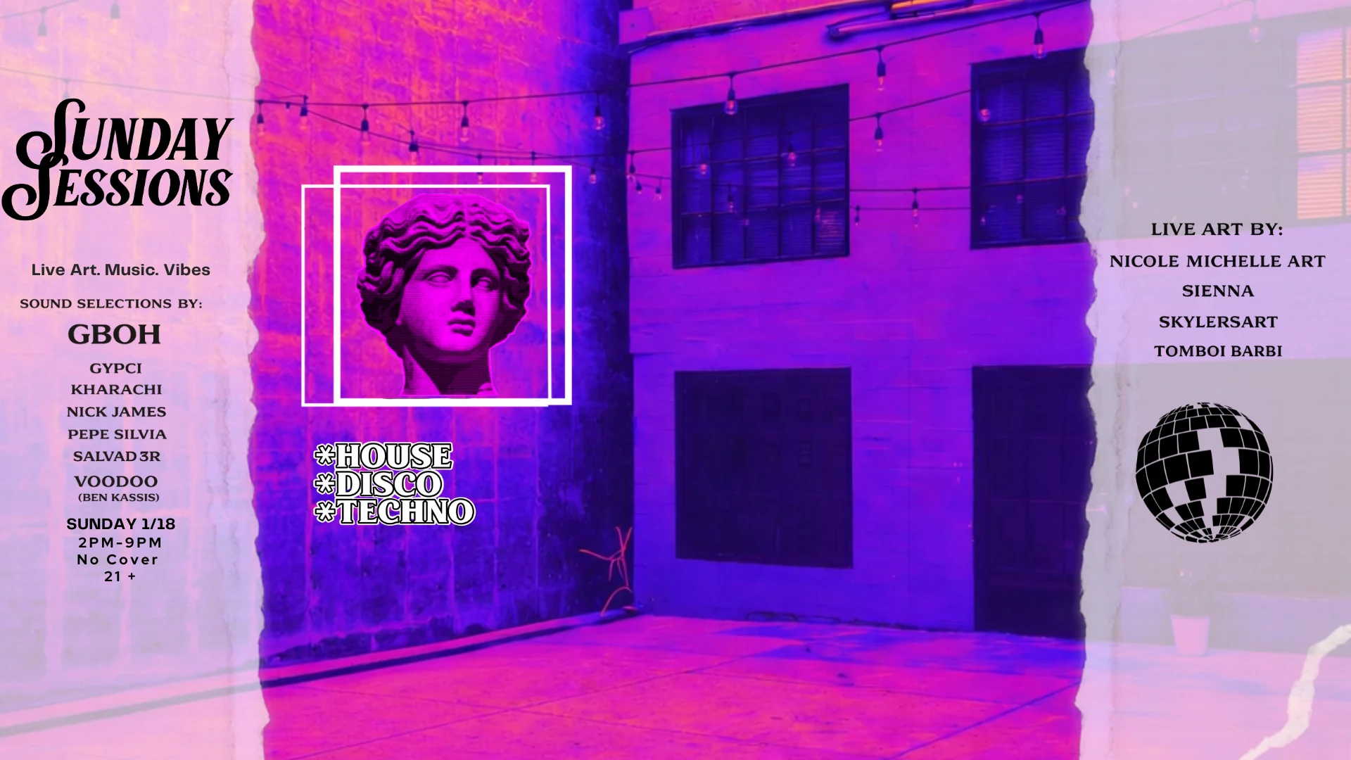 Secret Service Sunday Sessions Showcase - Mlk Weekend