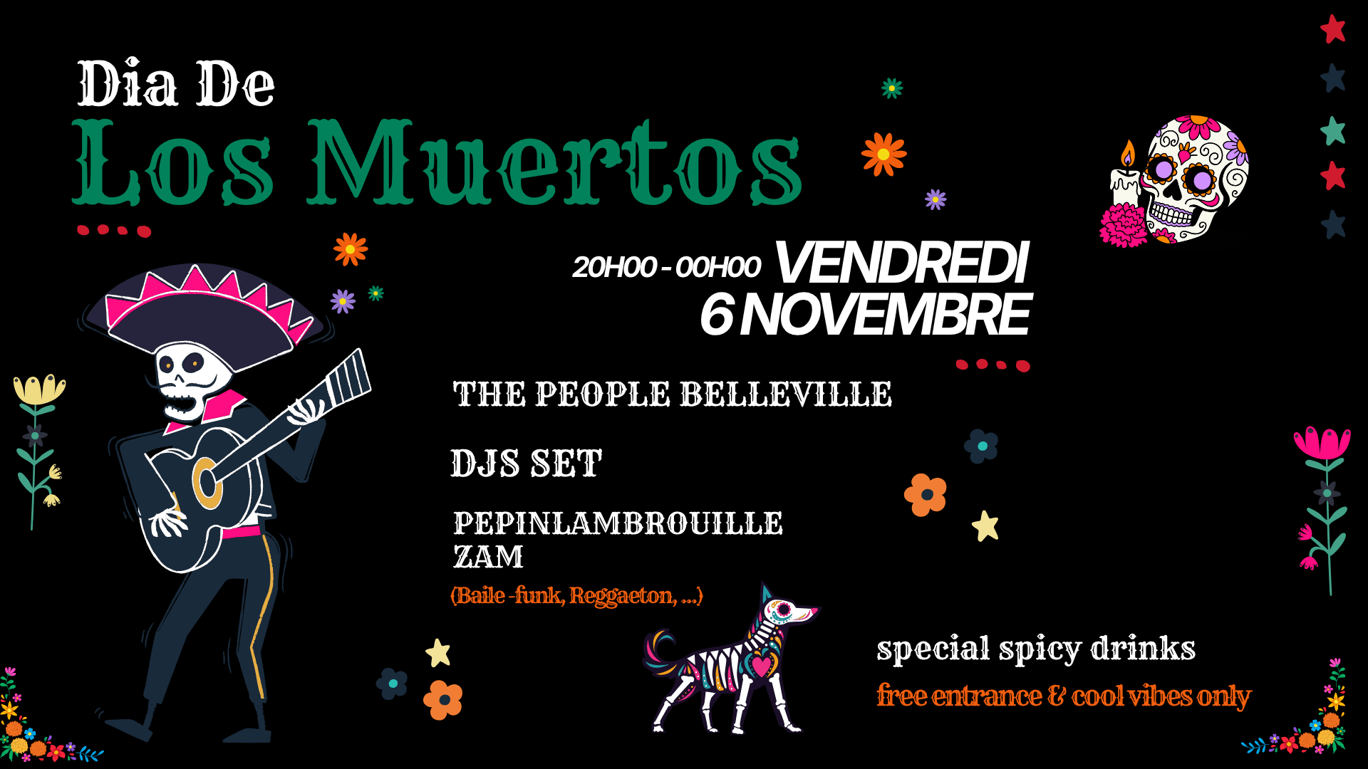 El Día De Los Muertos À Belleville