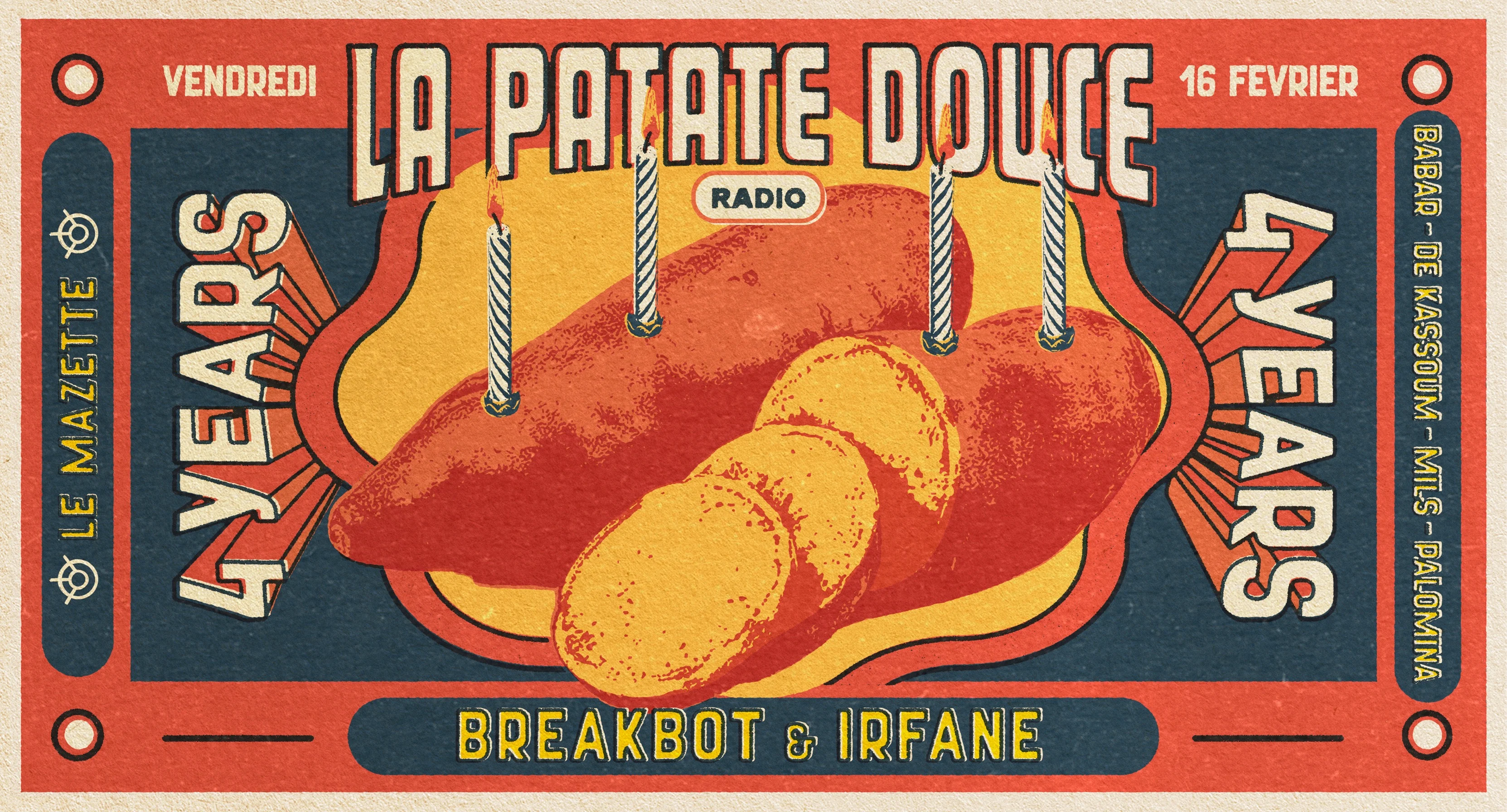 La Patate Douce Radio W/ Breakbot & Irfane • 4 Y Anniversary
