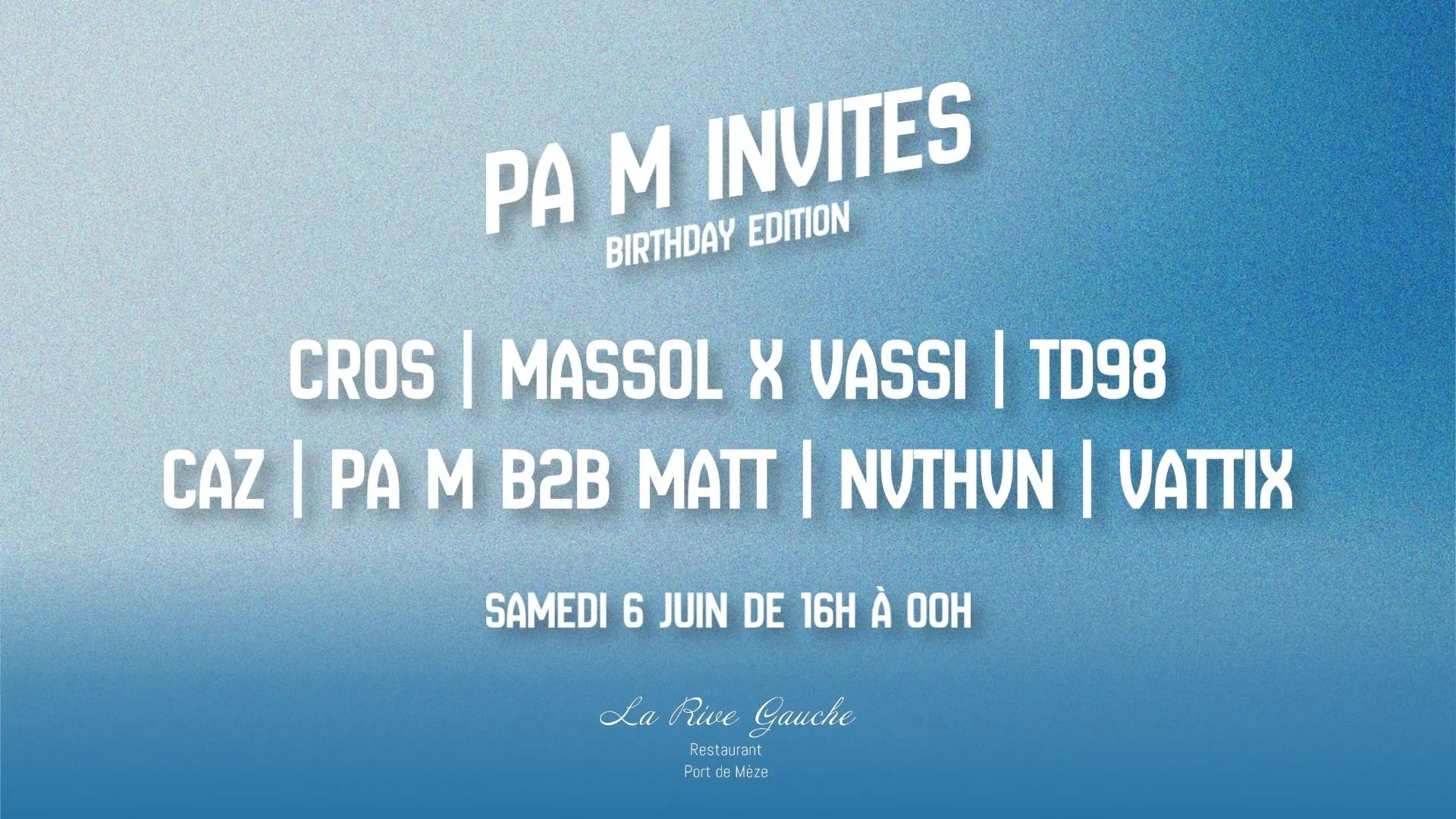 Pa M Invites - Birthday Edition