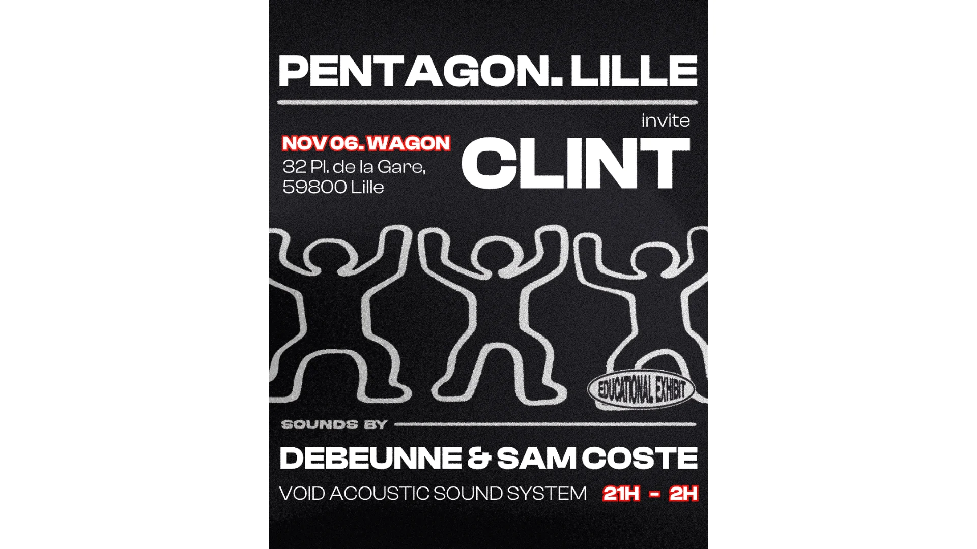 Pentagon - Lille : Clint, Debeunne, Sam Coste
