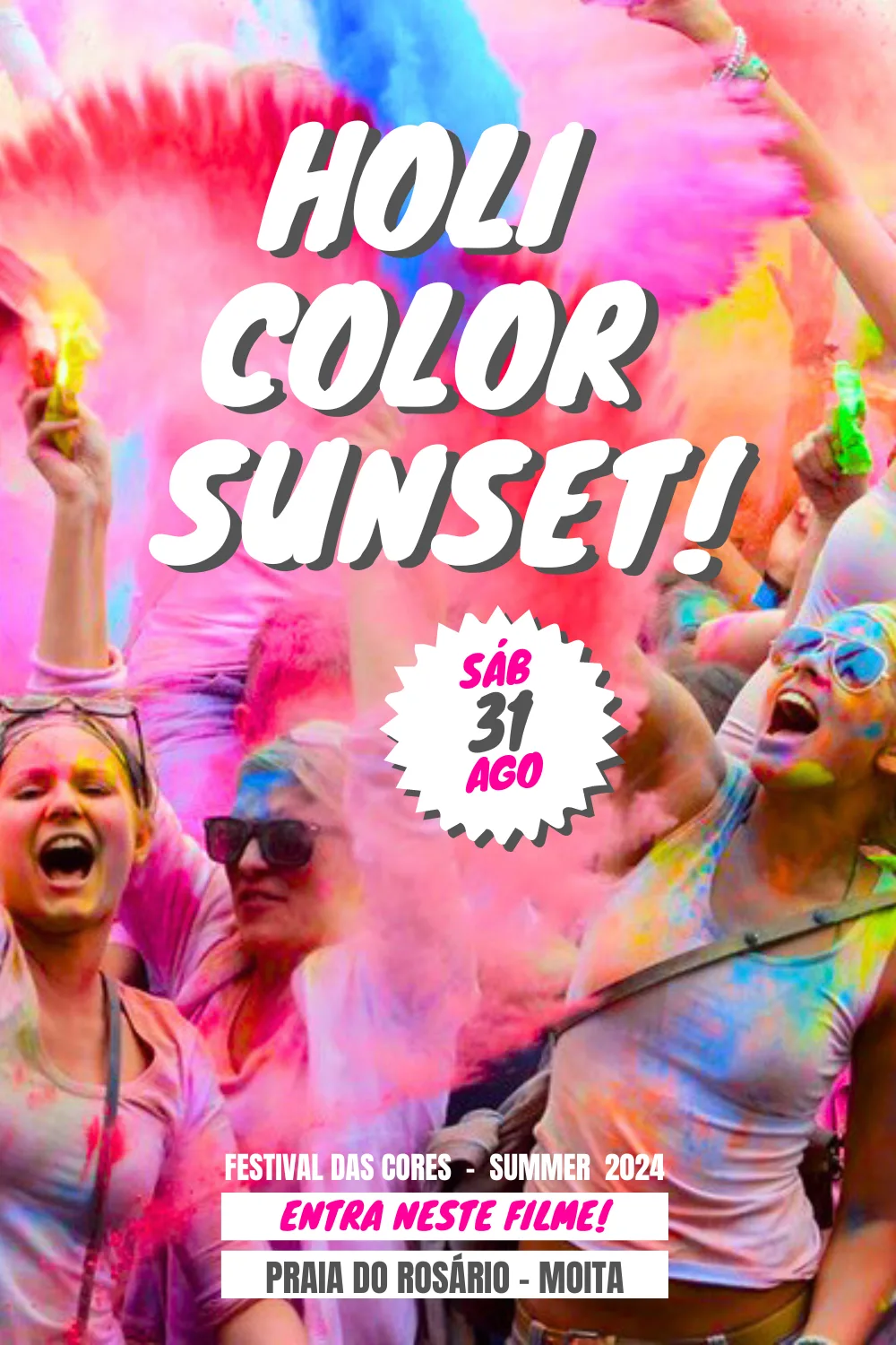 Holi Color Sunset