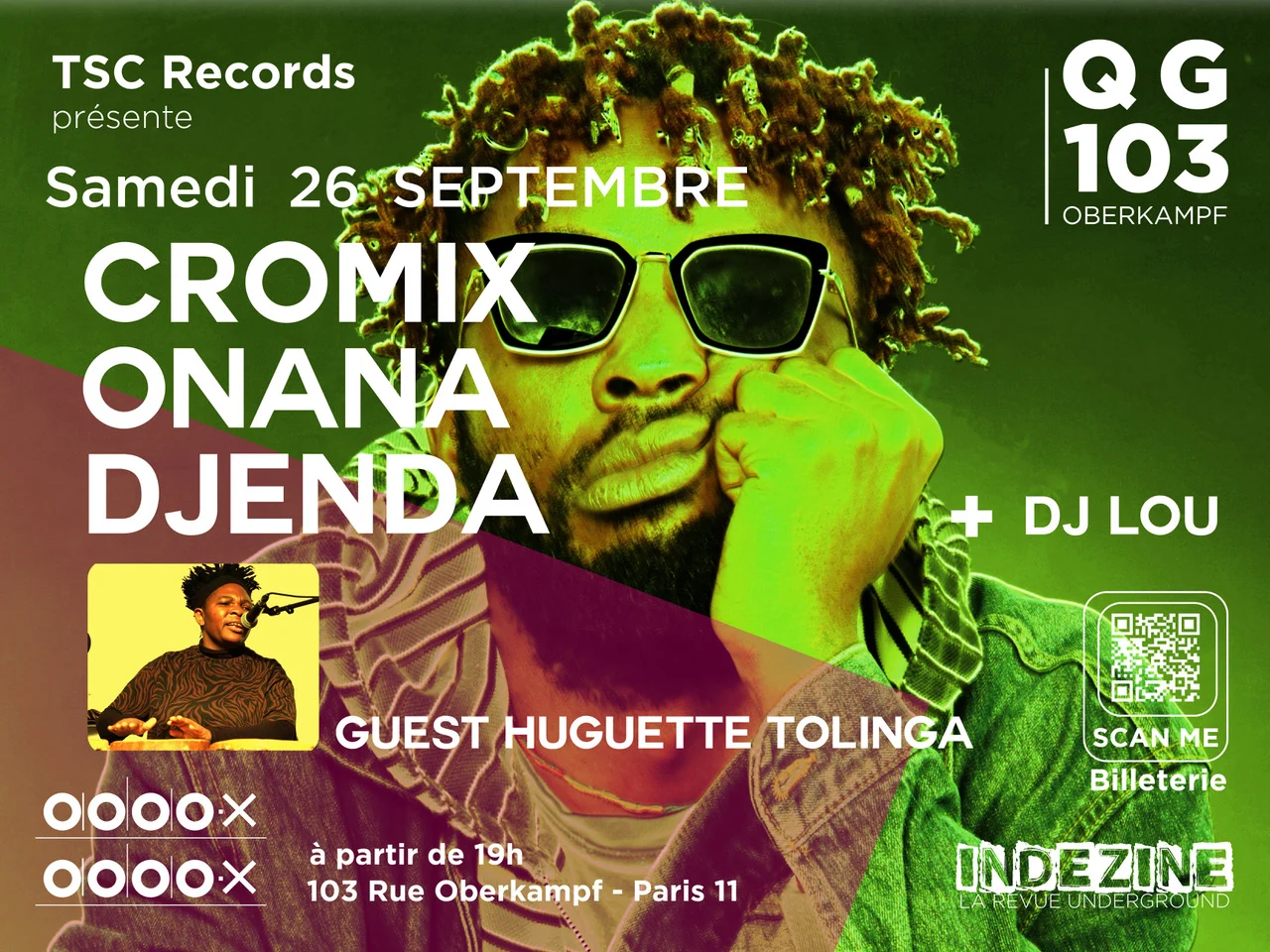 Cromix Onana Djenda  + Huguette Tolinga + Dj Guest