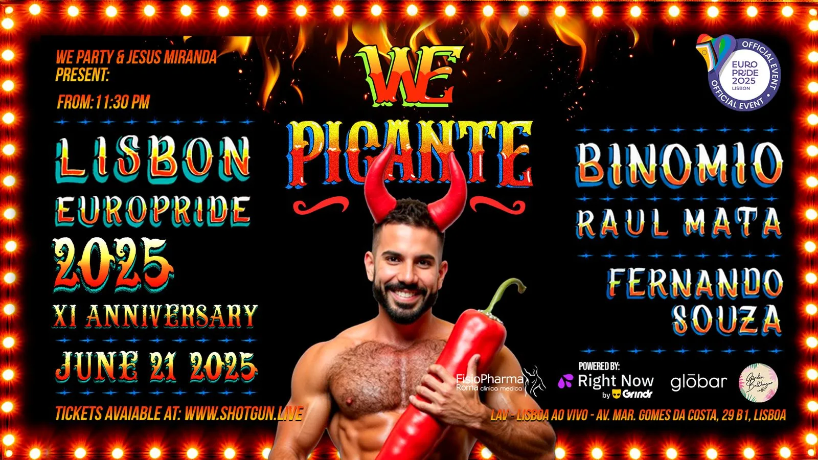 Jesus Miranda Presents: We Party Picante - Europride Lisbon