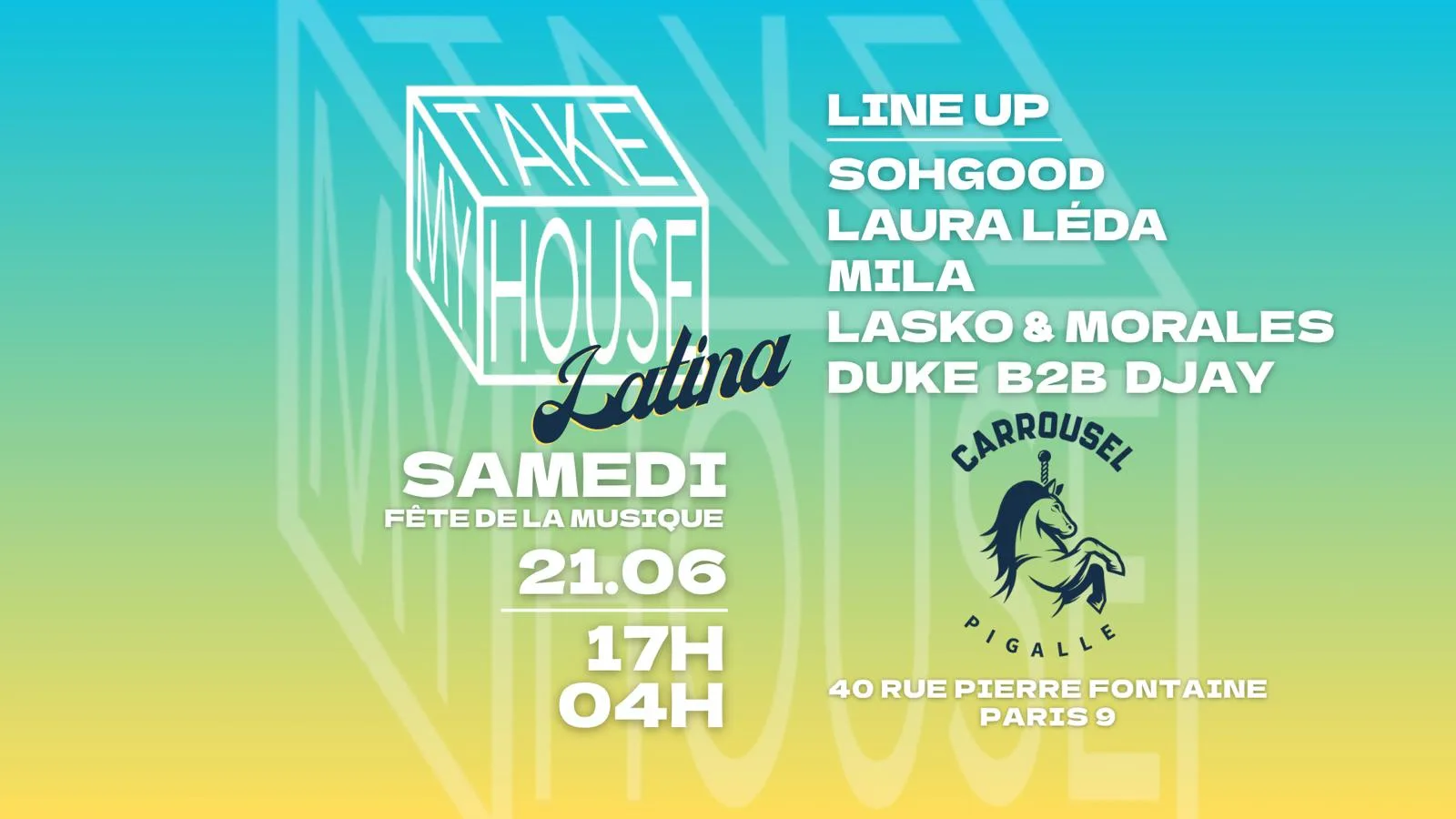 Takemyhouse Fête De La Musique
