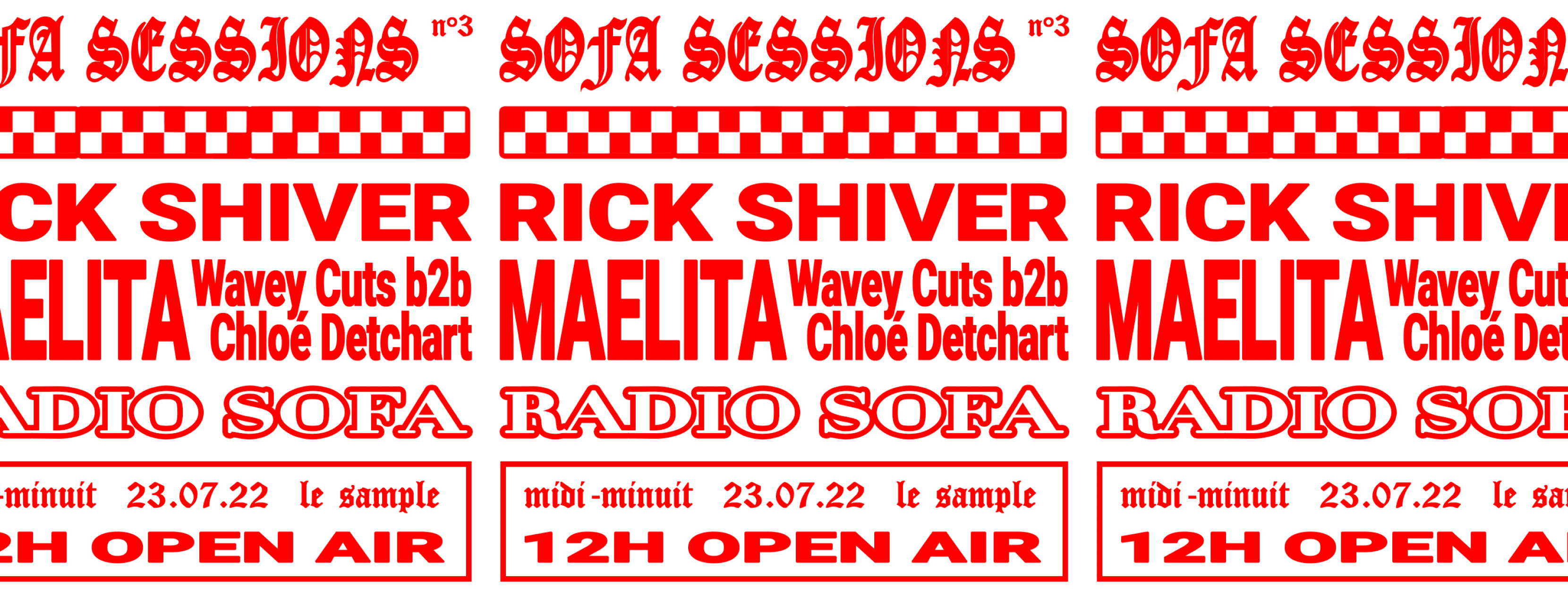 Sofa Sessions : Maelita, Rick Shiver, Wavey Cuts B2b Chloé Detchart