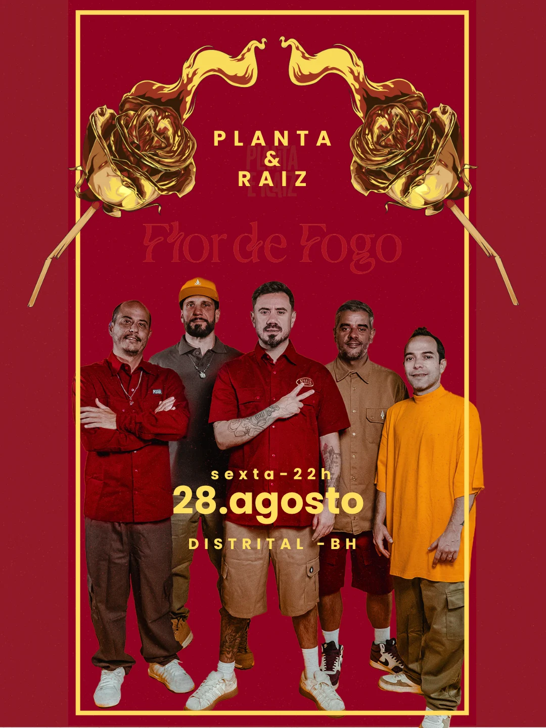 Planta E Raiz - Flor De Fogo