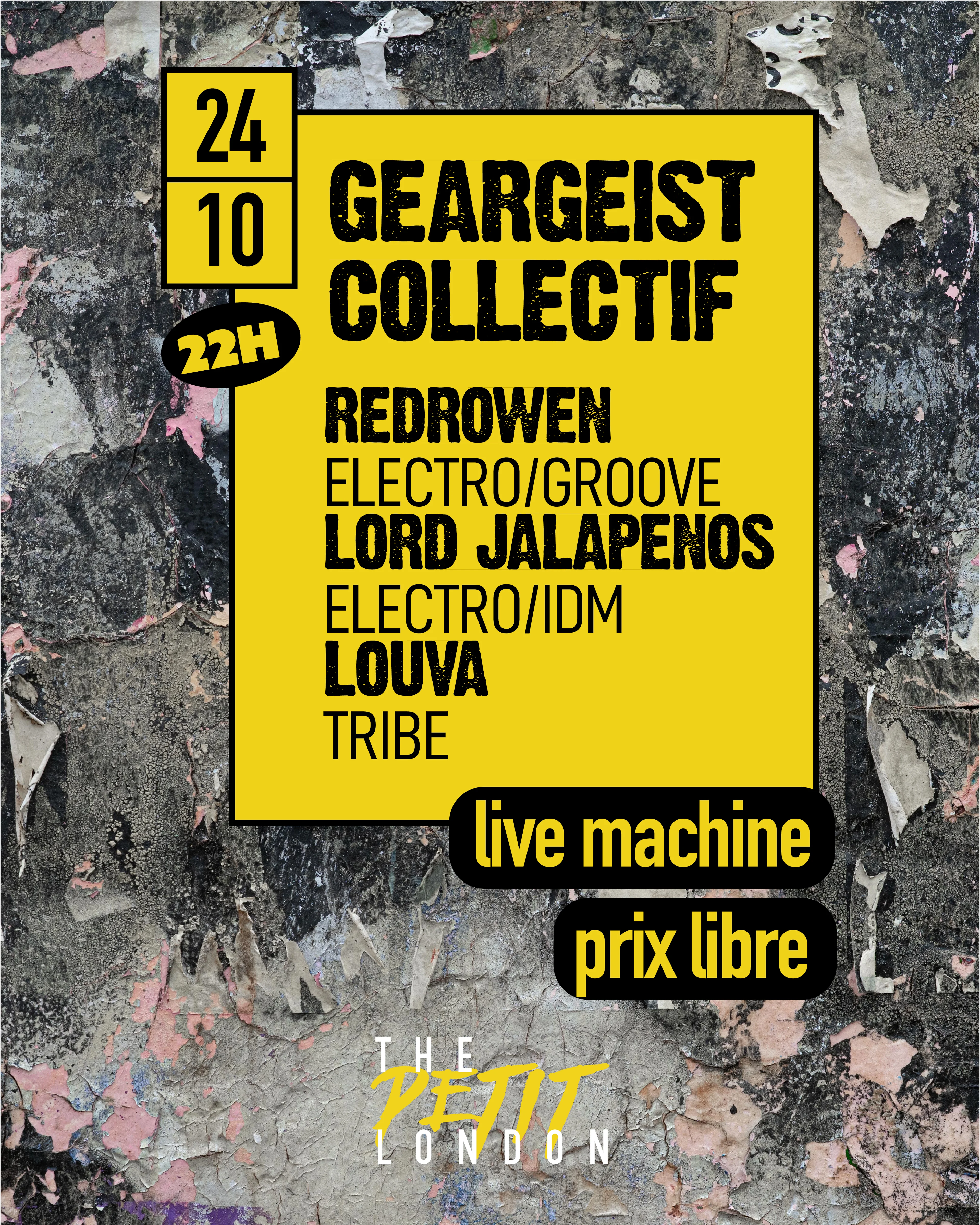 Live Machine Techno // Geargeist By The Petit London