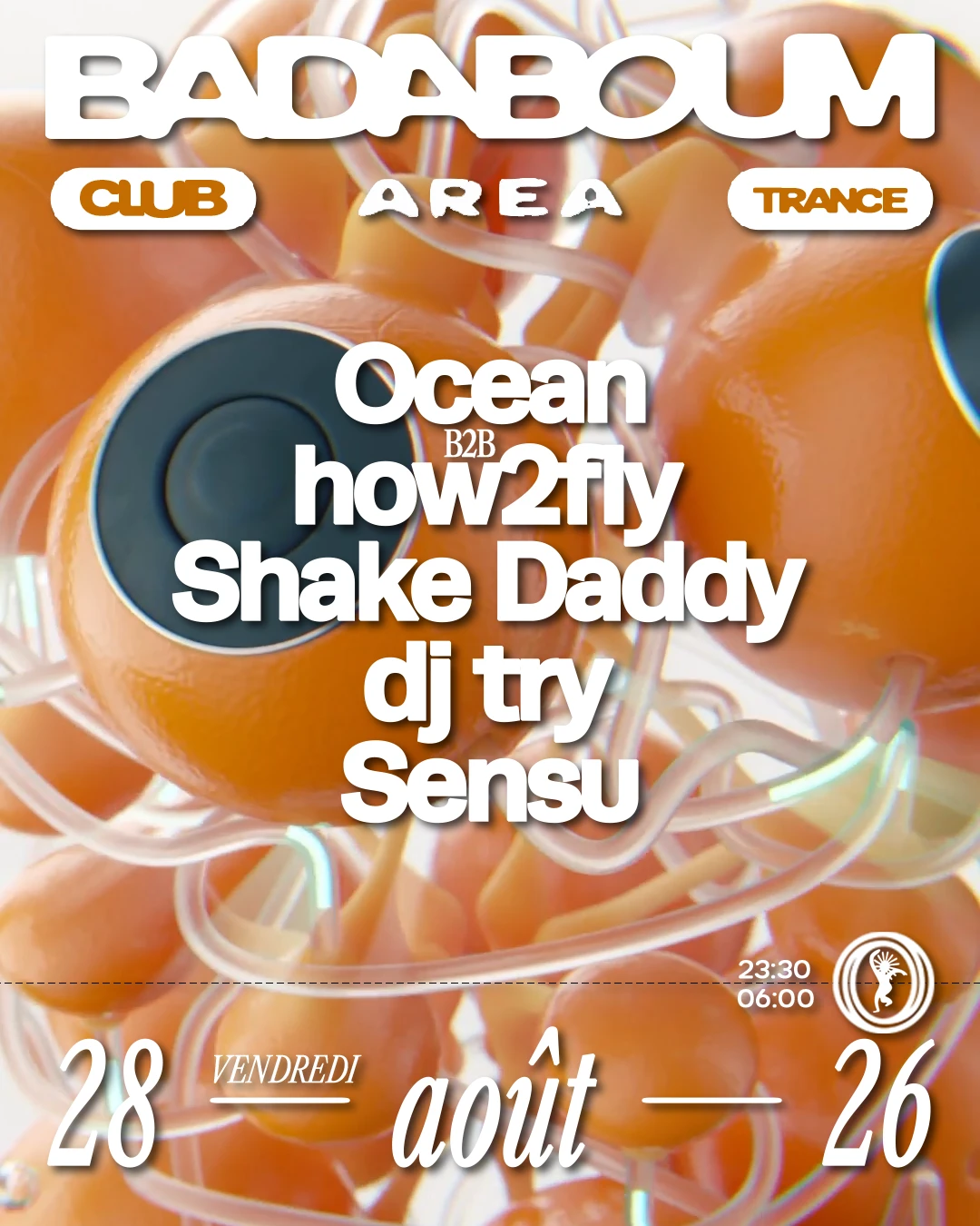Club — Area: Ocean B2b How2fly, Shake Daddy, Dj Try, Sensu