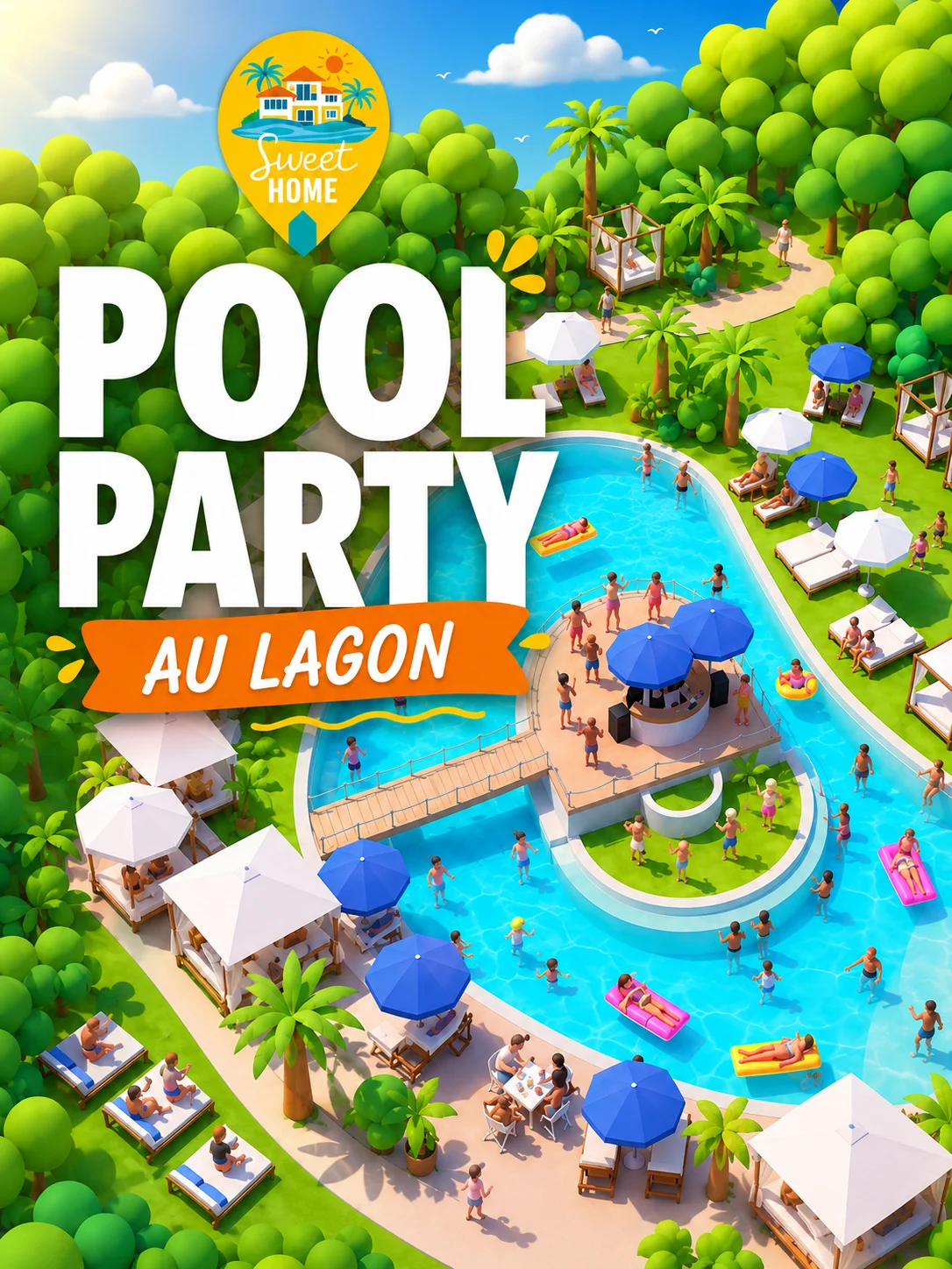 Pool Party - Lagon Mandelieu - Sweet Home