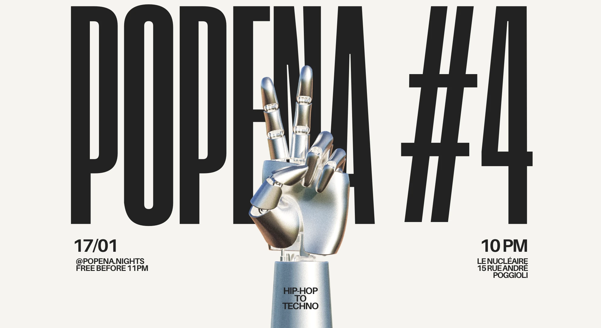 Popena #4 Free Before 11pm Hip-Hop To Techno