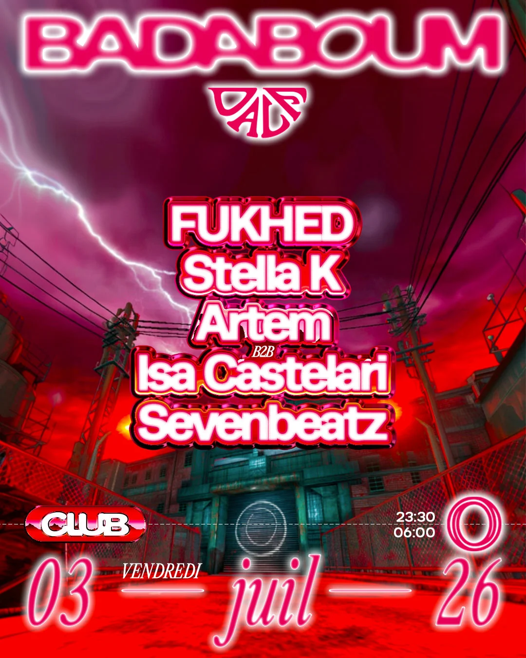 Club — Dalf Records: Fukhed, Stella K, Artem, Isa Castelari