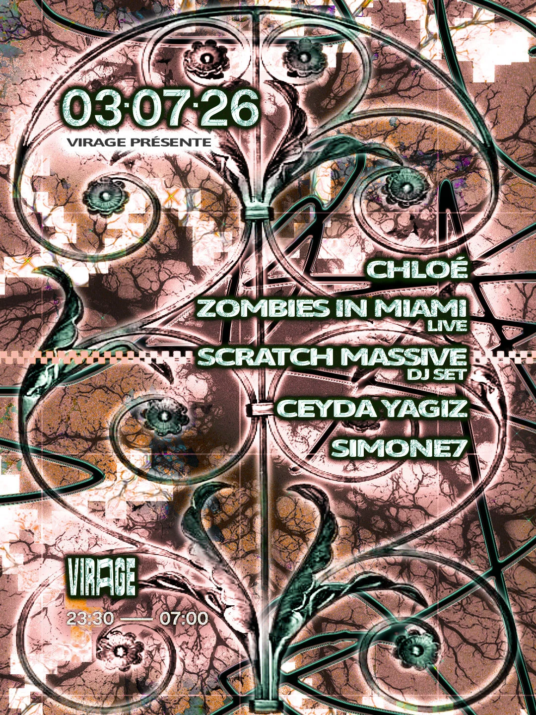 Virage Présente : Chloé, Zombies In Miami, Scratch Massive