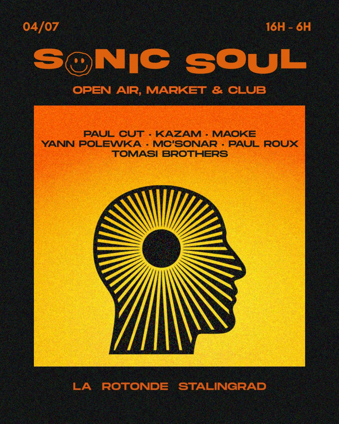 Sonic Soul · Open Air & Club · Paul Cut, Kazam, Maoke & More