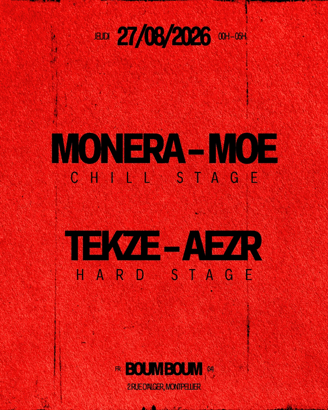 Boum Boum : Chill Stage Vs Hard Stage