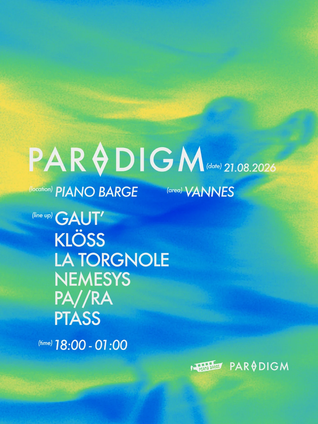 Paradigm X Piano Barge — Summer Tour 2026