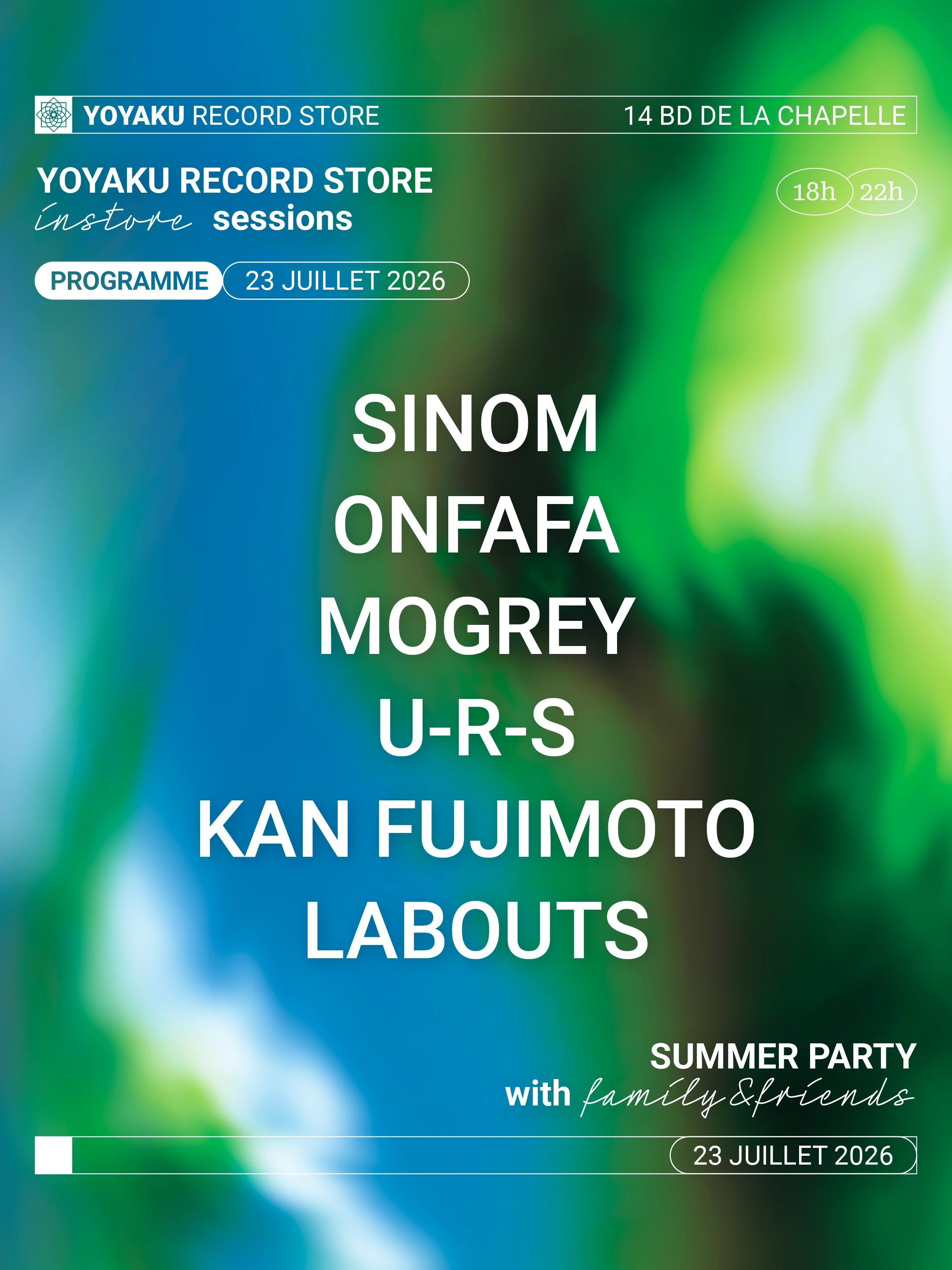 Instore Session With A 100% Yoyaku Staff Line-Up
