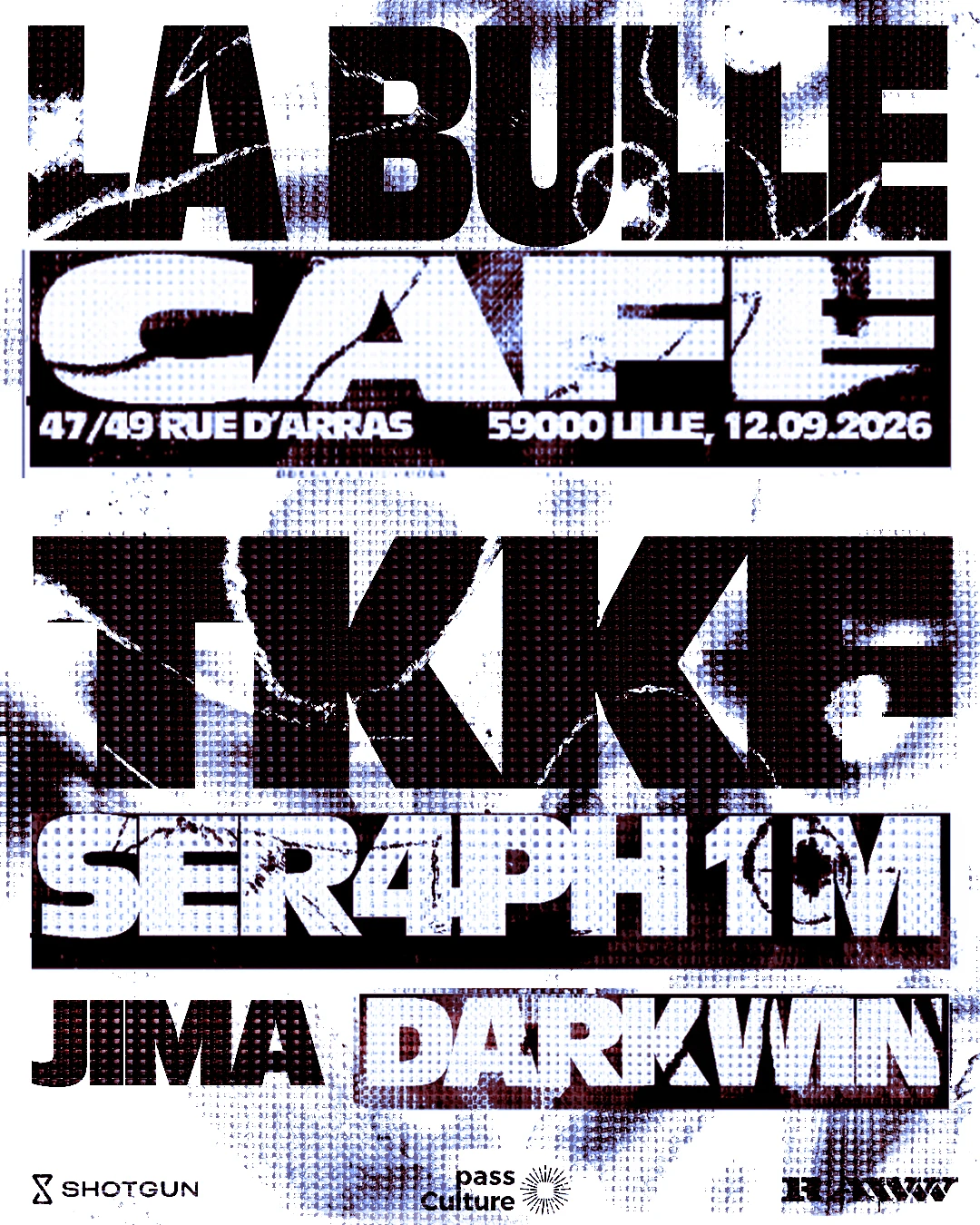 Rawww: Tkkf, Jima, Darkwin, Ser4ph1m À La Bulle Café