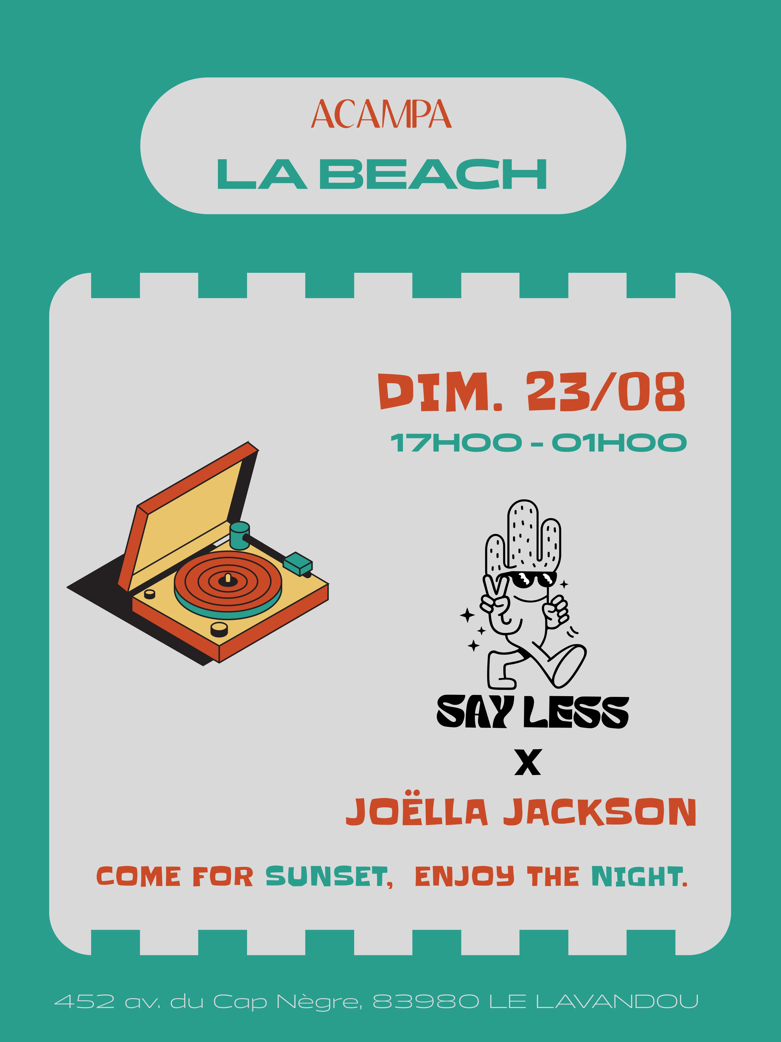 Say Less X Acampa 23-08