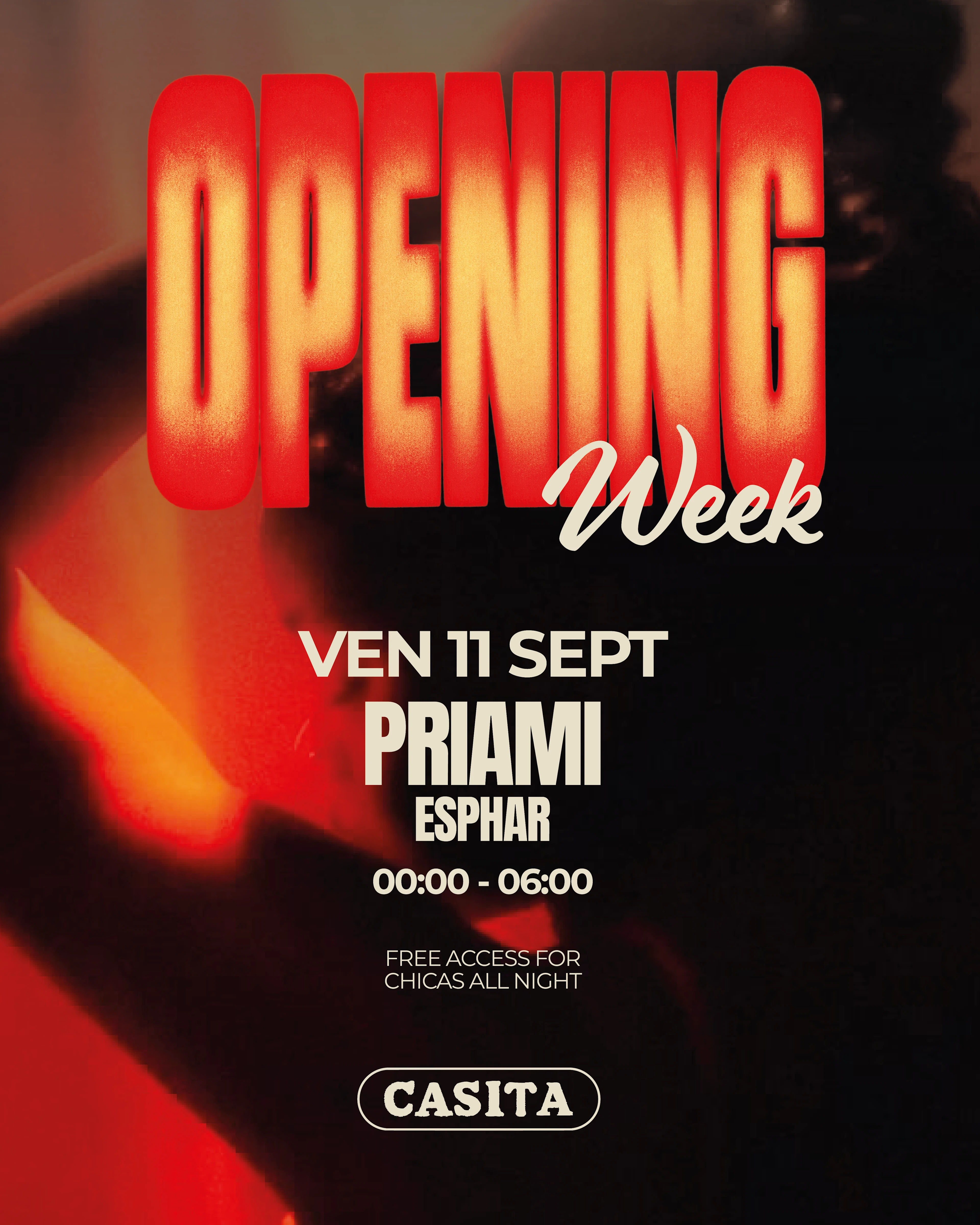 Vendredi 11 Septembre - Opening Week