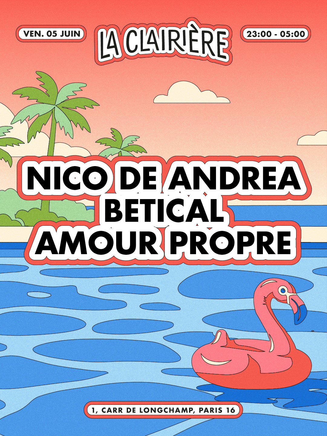 La Clairière : Nico De Andrea, Betical, Amour Propre