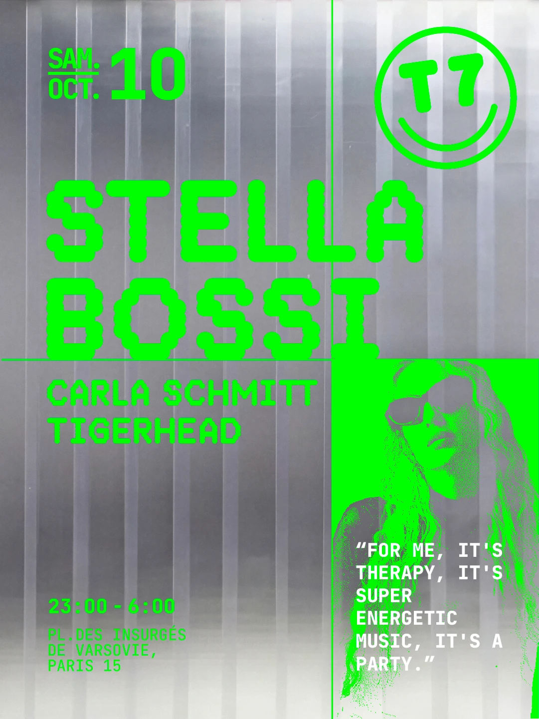 T7 : Stella Bossi, Carla Schmitt
