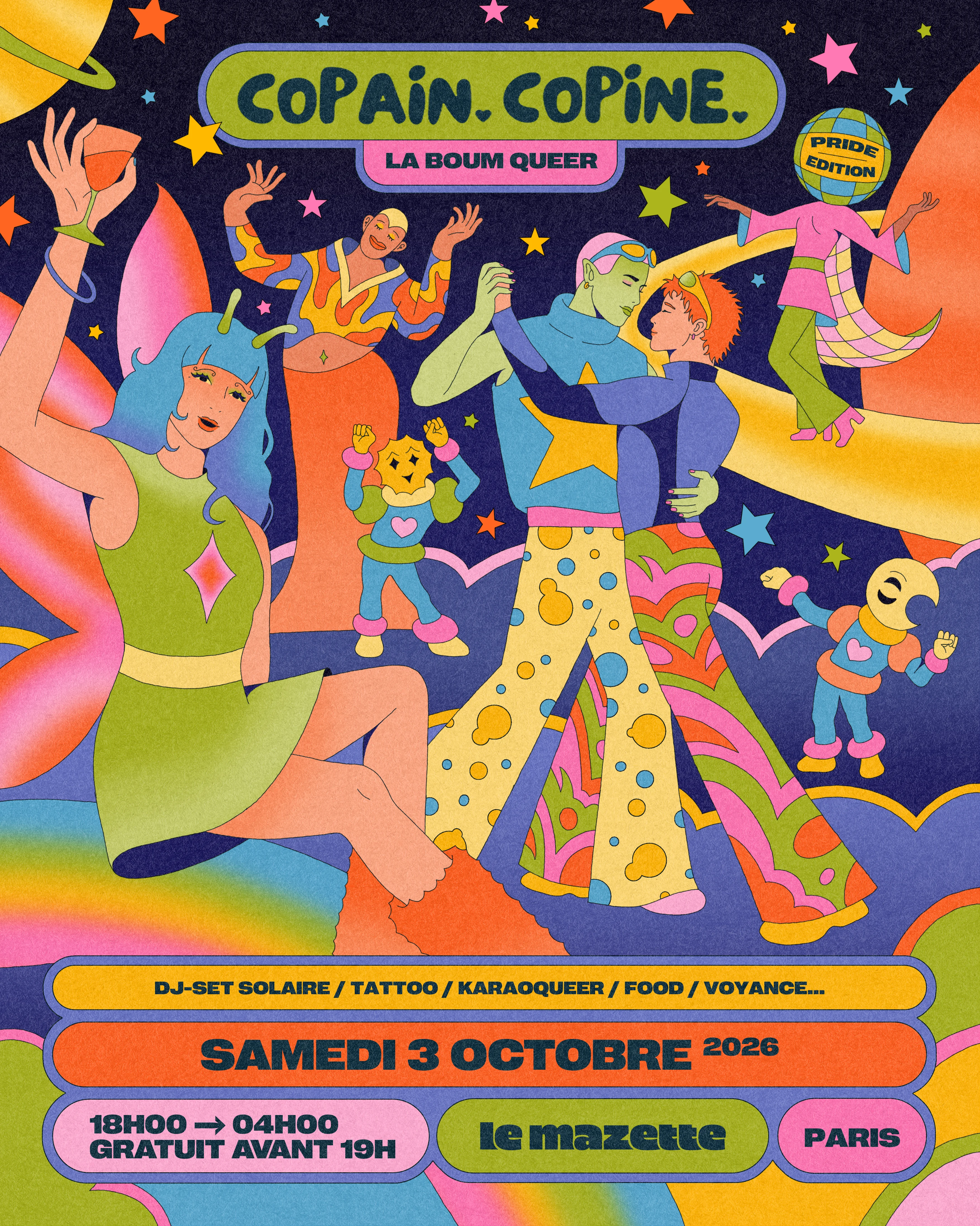 Copain-Copine, Boum Queer : Pride Edition !