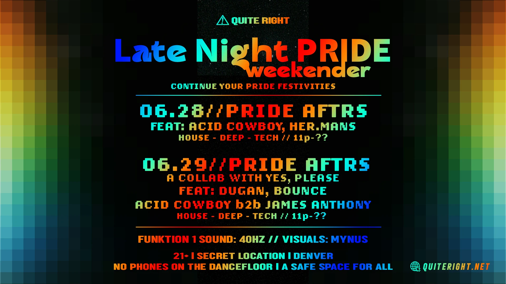 2025 Late Night Pride Weekender