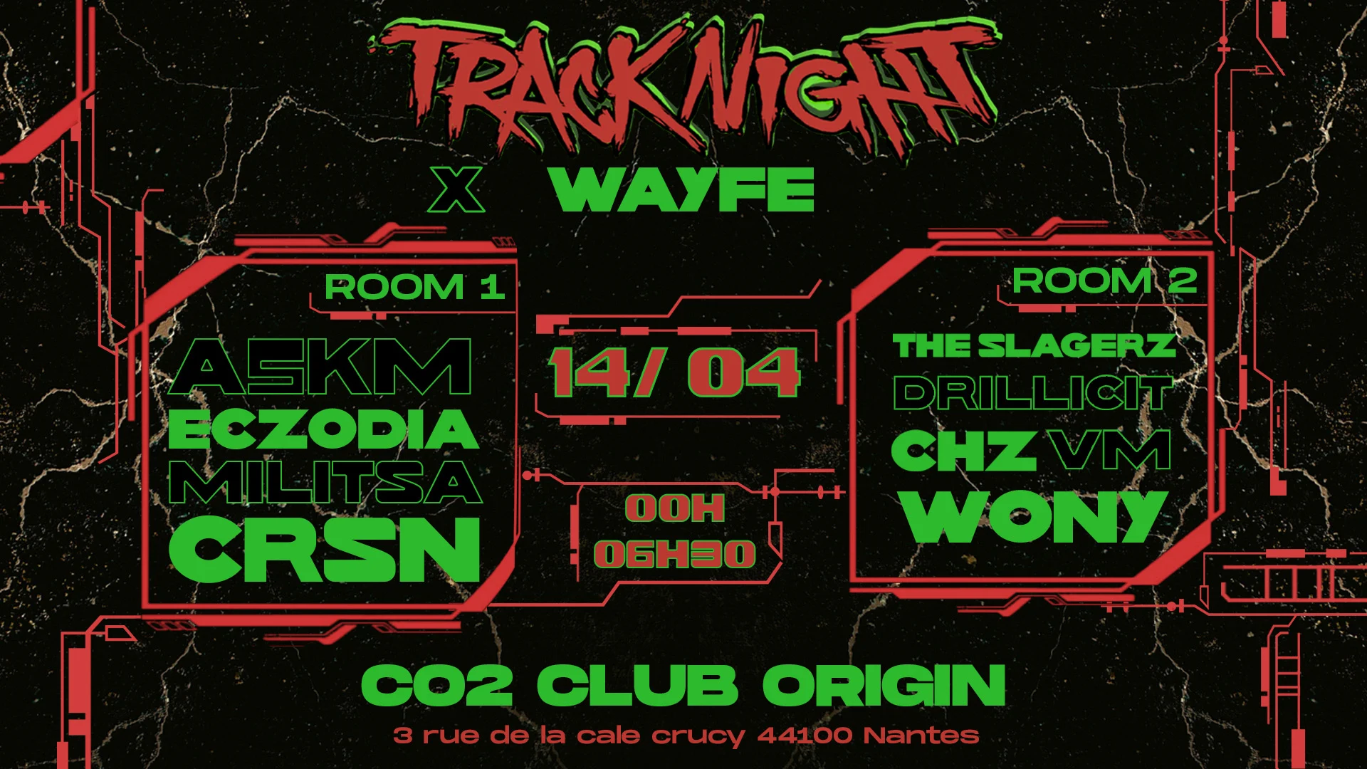 Track'night W/ A5km . Eczodia . Militsa . Crsn & More
