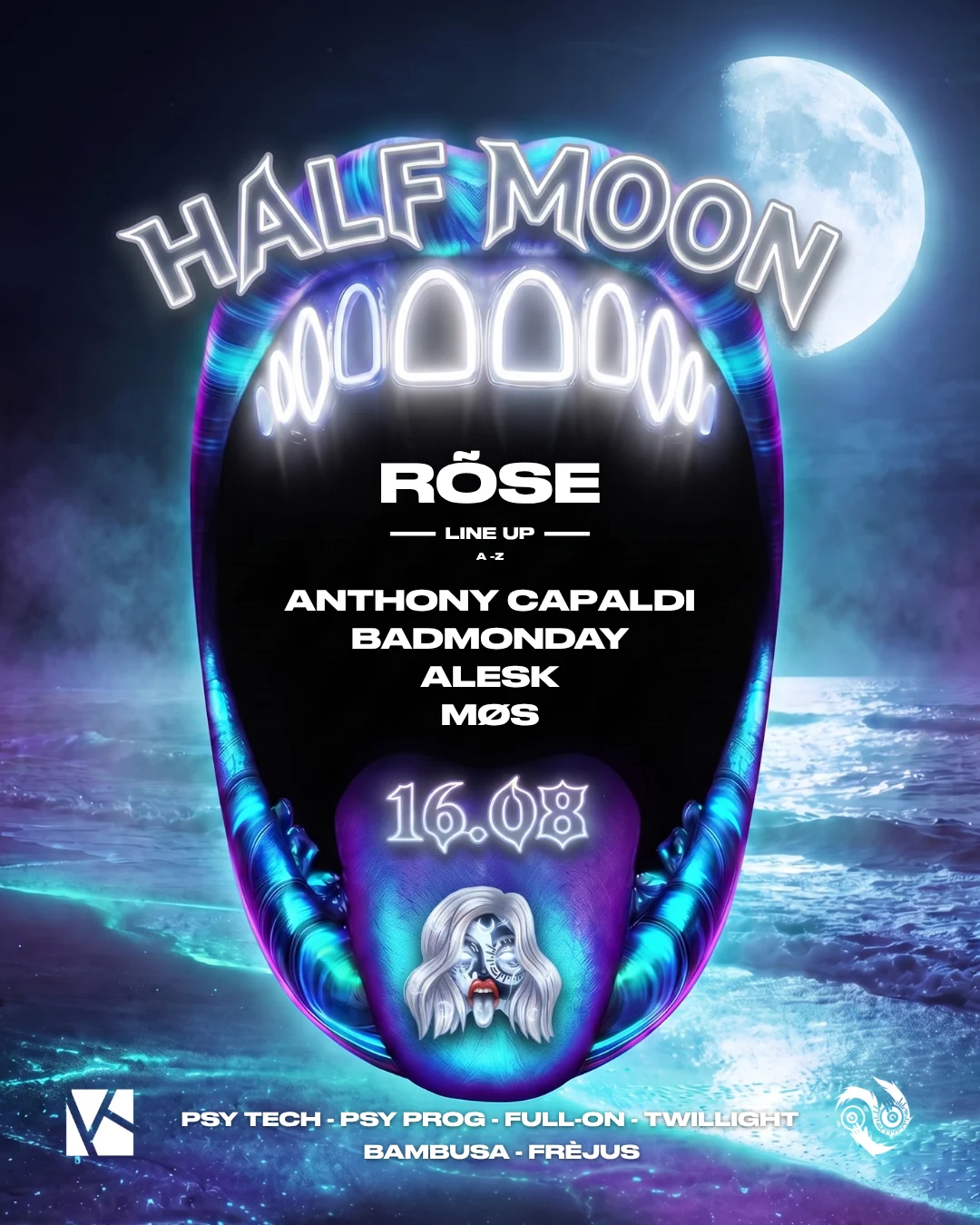 Half Moon Party : Prostcrastination X Kwartz - Psytrance