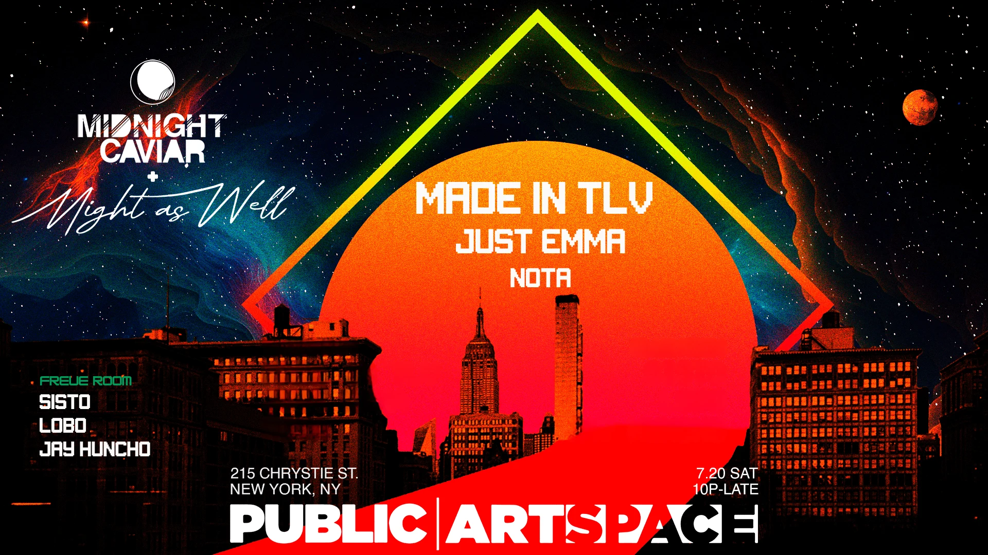 Midnight Caviar X Might As Well At Public Art Space