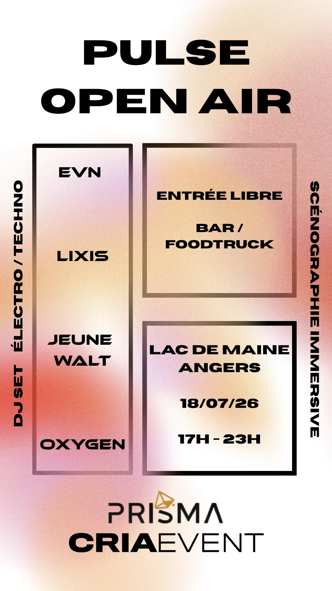 Pulse Open Air W/ Evn / Lixis / Oxygen / Jeune Walt