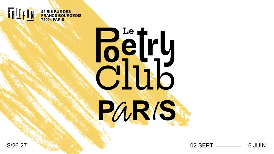 Le Poetry Club - 21/10