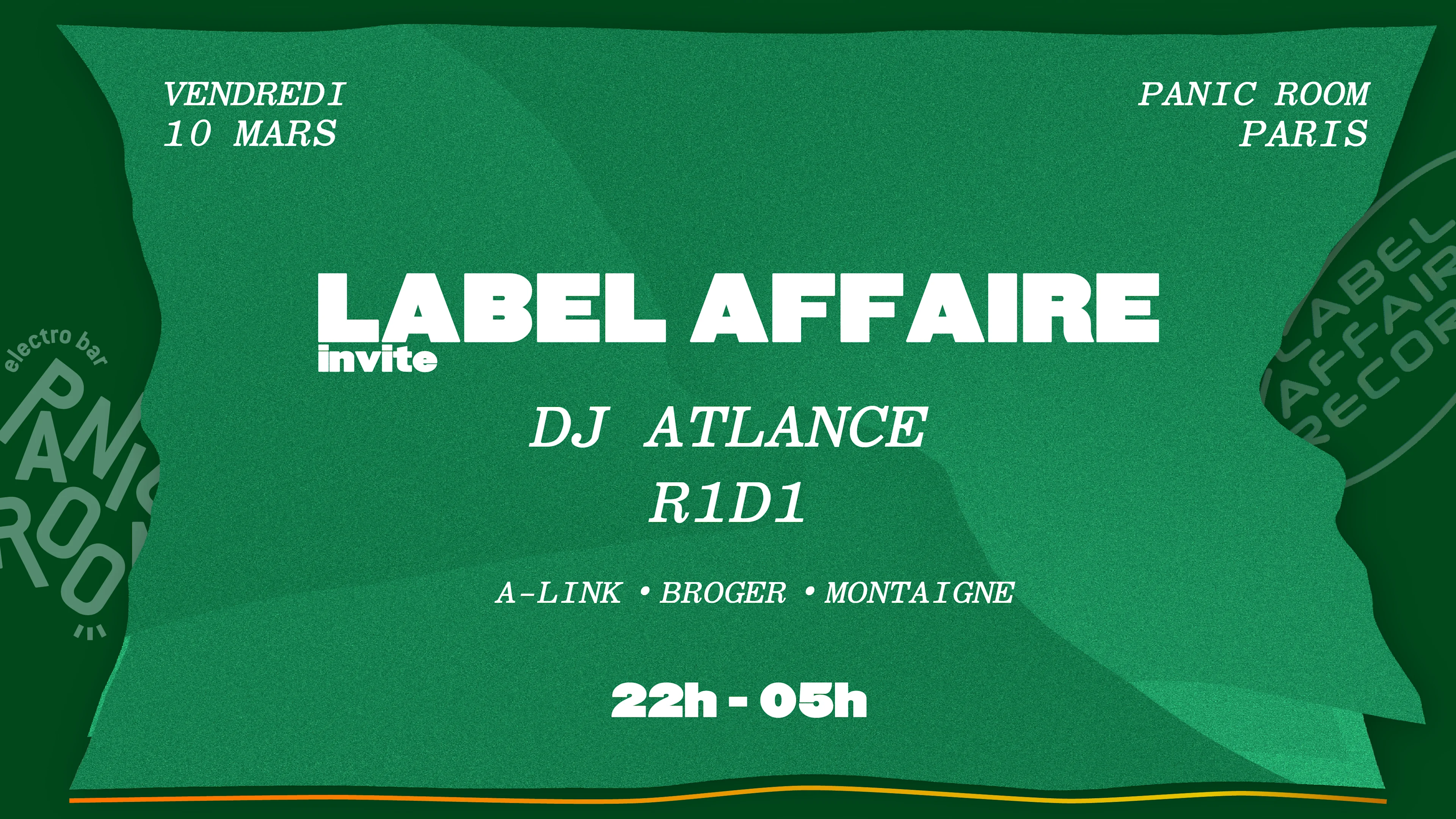 Label Affaire Invite : Dj Atlance & R1d1