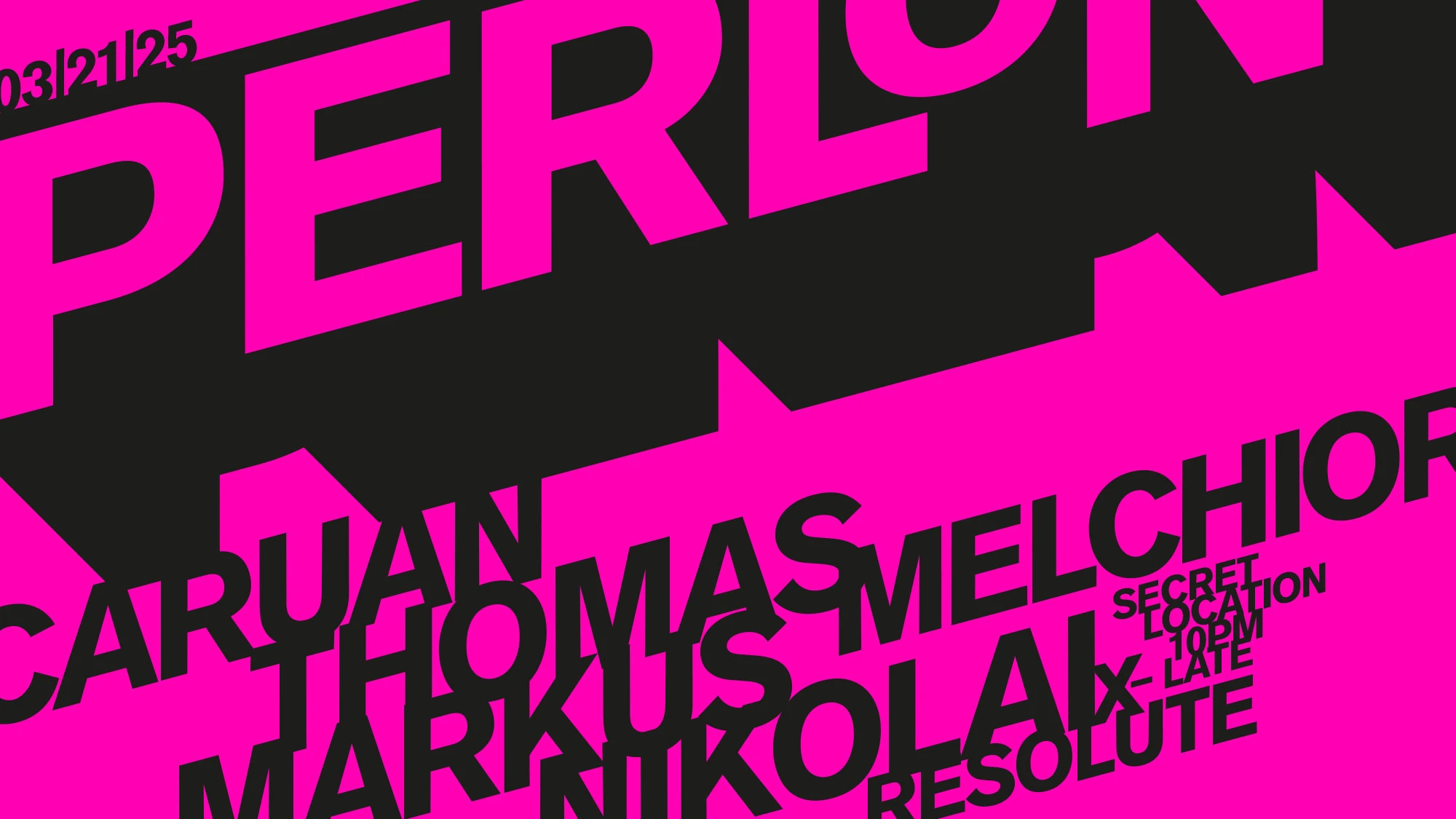 Resolute: Perlon - Markus Nikolai, Thomas Melchior, Caruan
