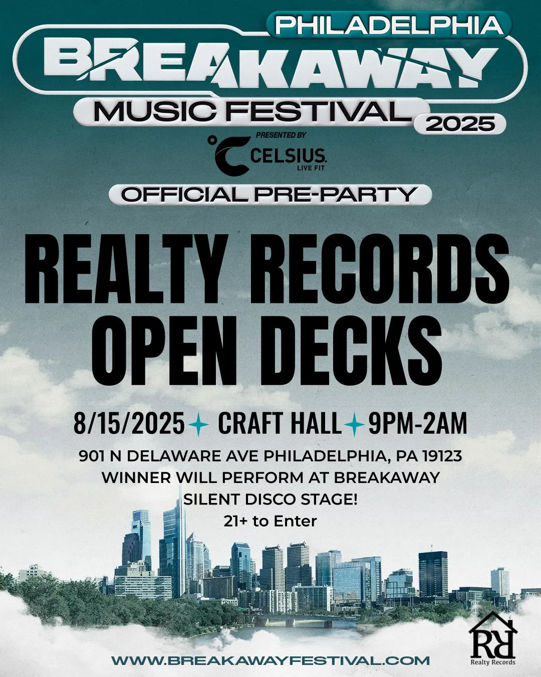 Breakaway Philly Pre-Party: Open Decks By Realty Records