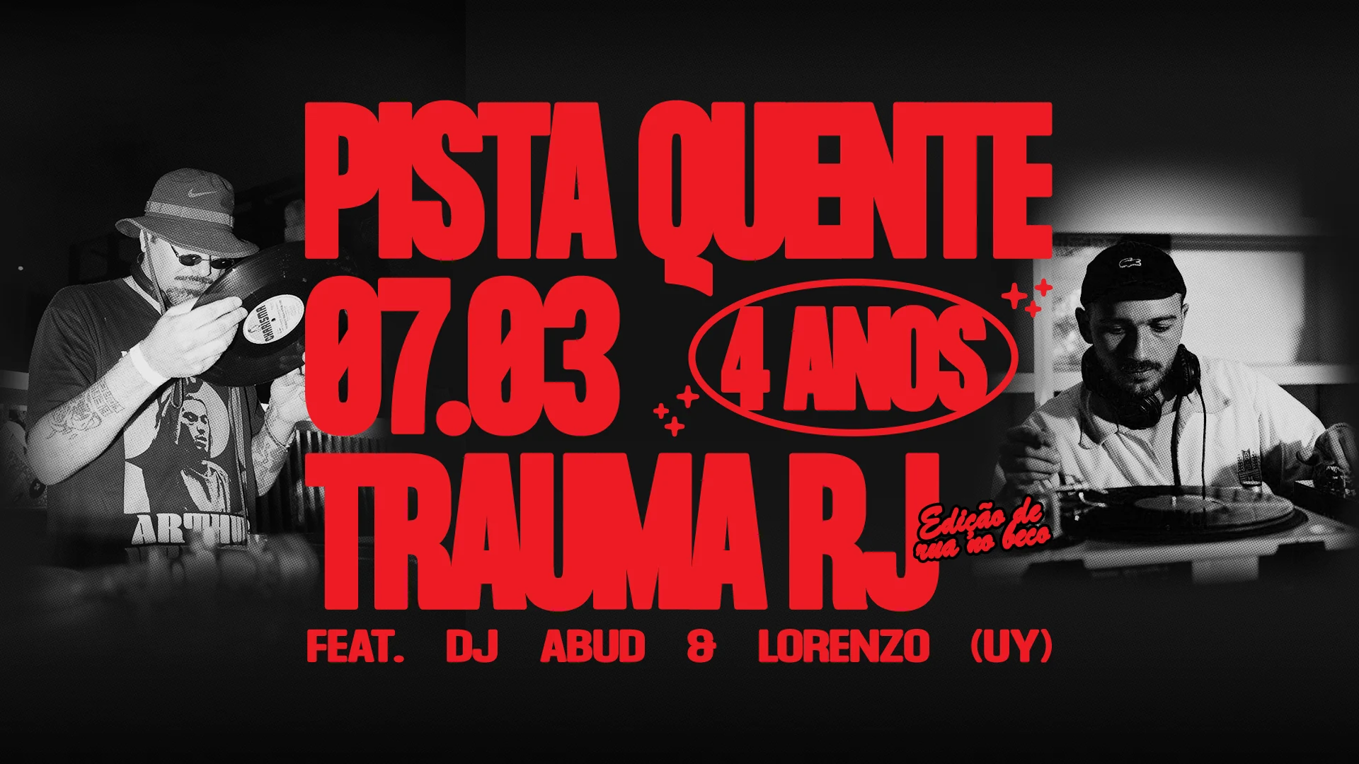 Pista Quente De Rua Com Dj Abud E Lorenzo No Trauma Rj