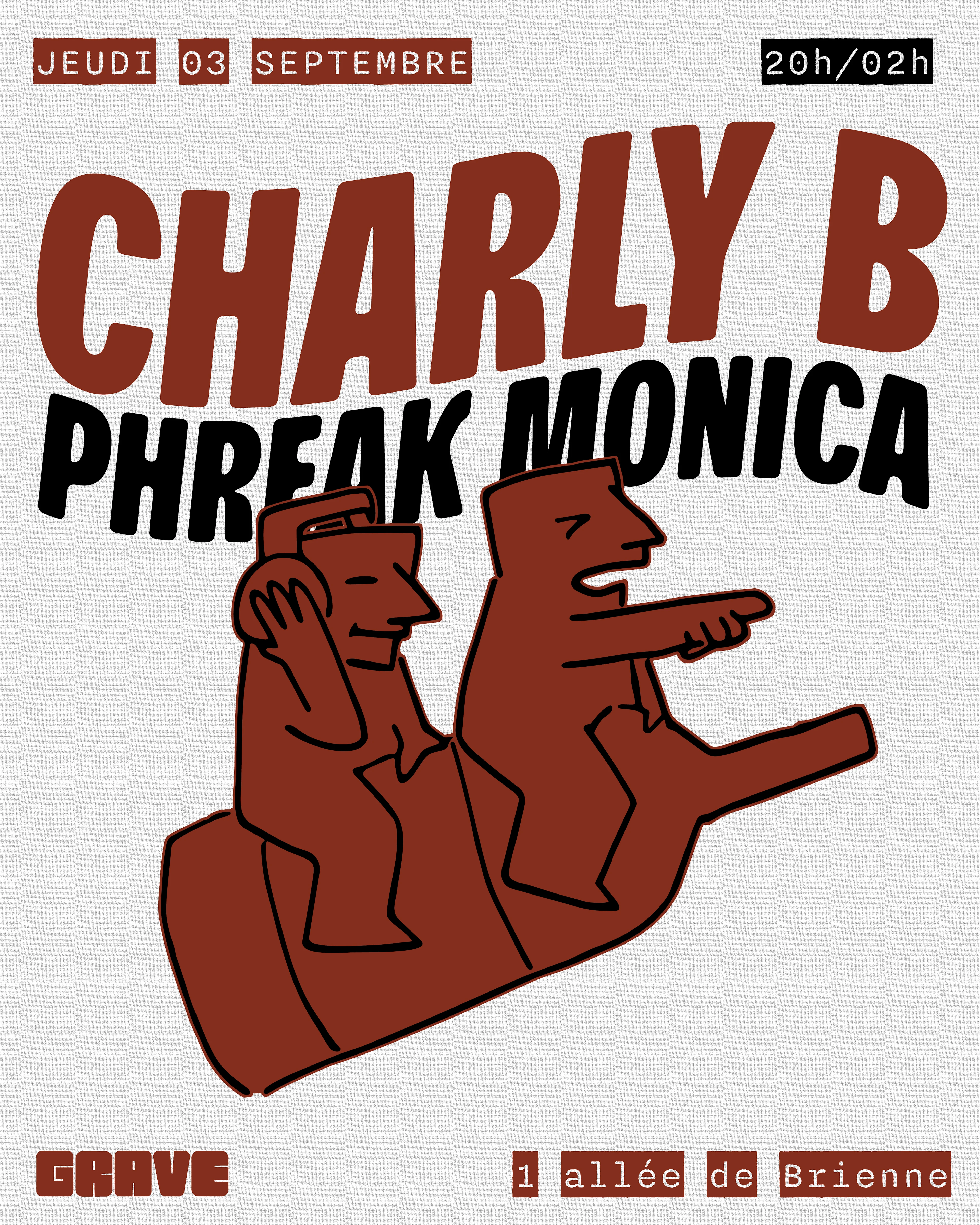 Phreak Monica & Charly B Chez Grave