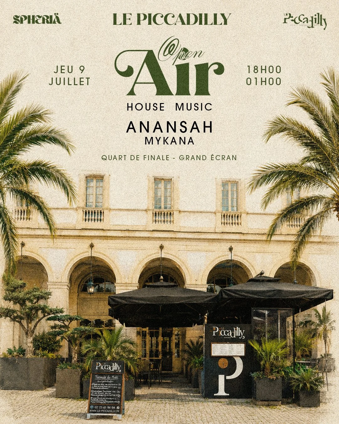 Quart De Finale - Open Air House Jeudi 09 Juillet